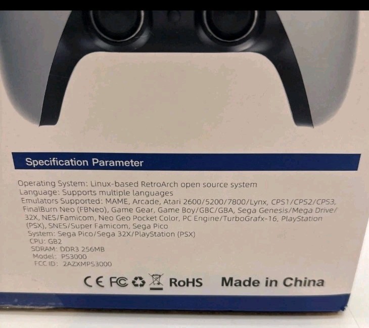 Retro Gaming Console 2 Wireless Controllers 20000+ Built-in Games White New