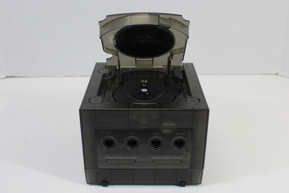 Nintendo Gamecube Clear Transparent Black Console & AC AV NTSC-U/C DOL-001 LED