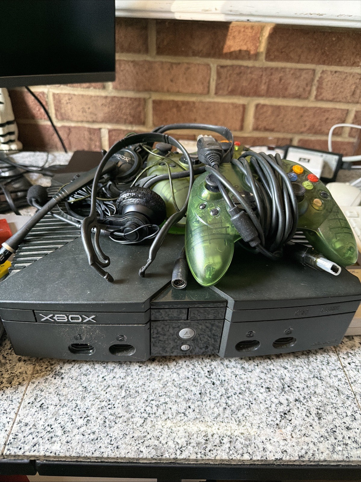 Xbox Console And 2 Controller DVD Playback and Headphones