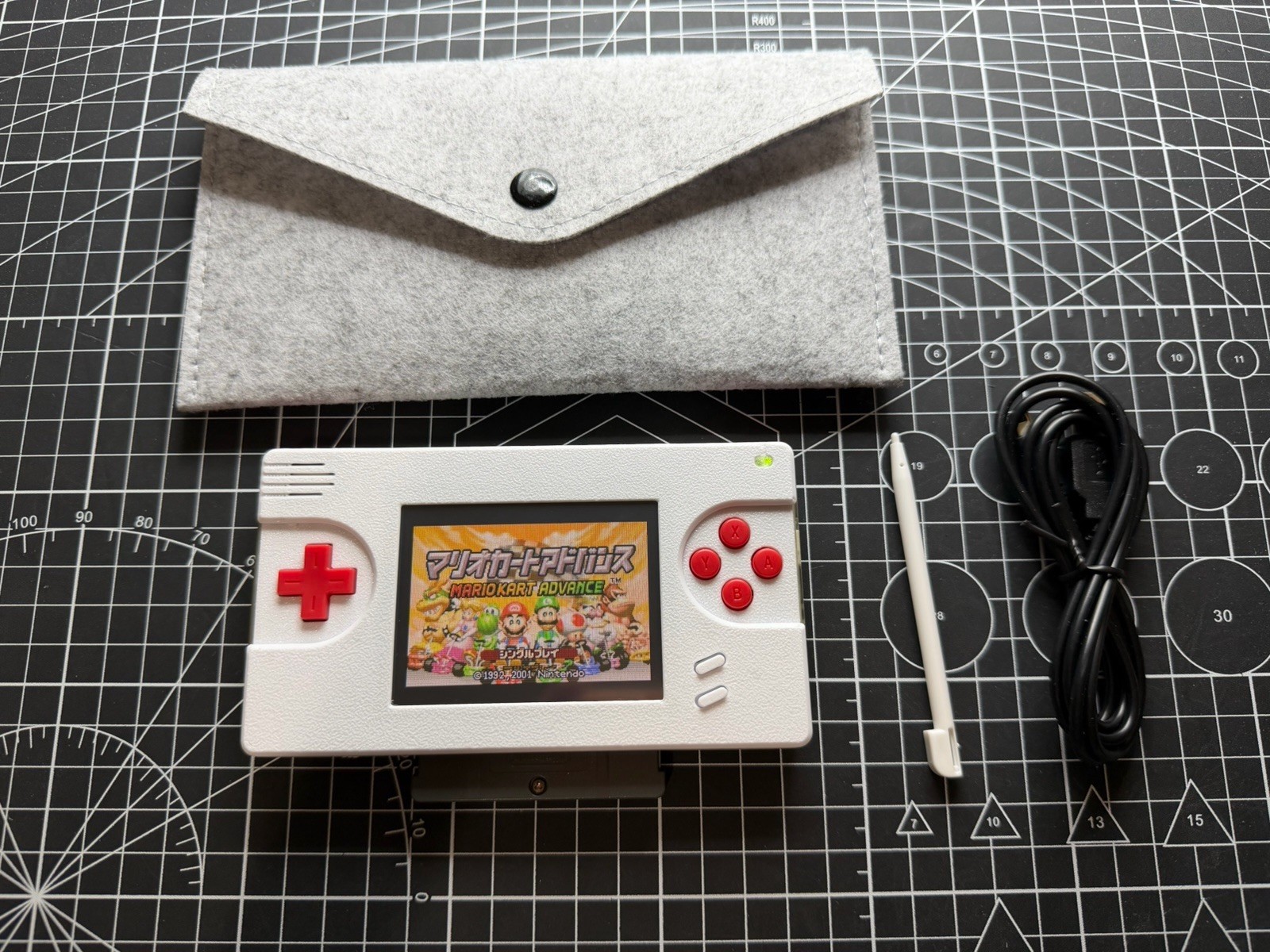 Nintendo DS Lite Gameboy Macro To Play GBA Games – 3D Print Front & Orig Back