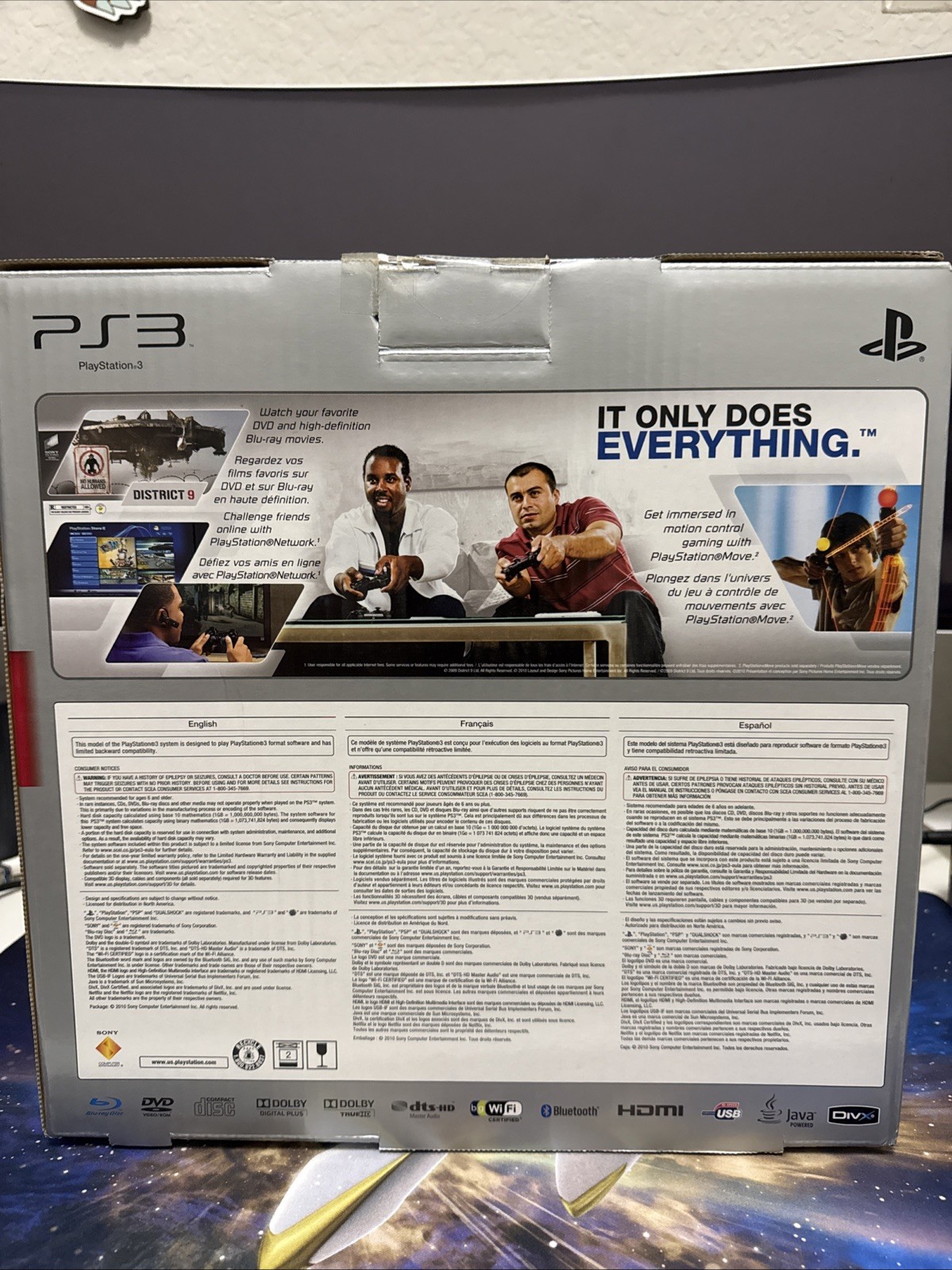Sony Playstation 3 PS3 Slim Black Game Console 320GB NIB FACTORY SEALED