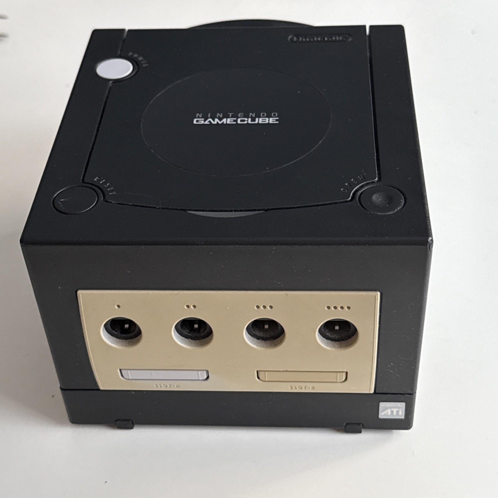 Nintendo GameCube Console Black DOL-101 w/ OEM Cords – Tested & Works