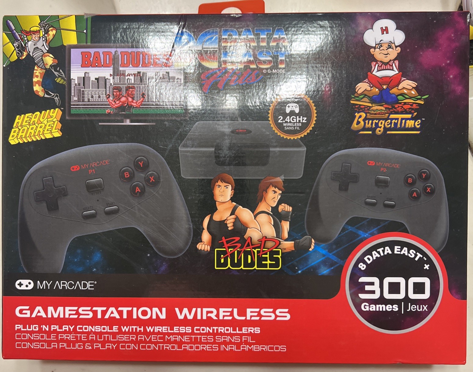 MY ARCADE GameStation Wireless Plug & Play Console 300+ Games w/ Data East Hits