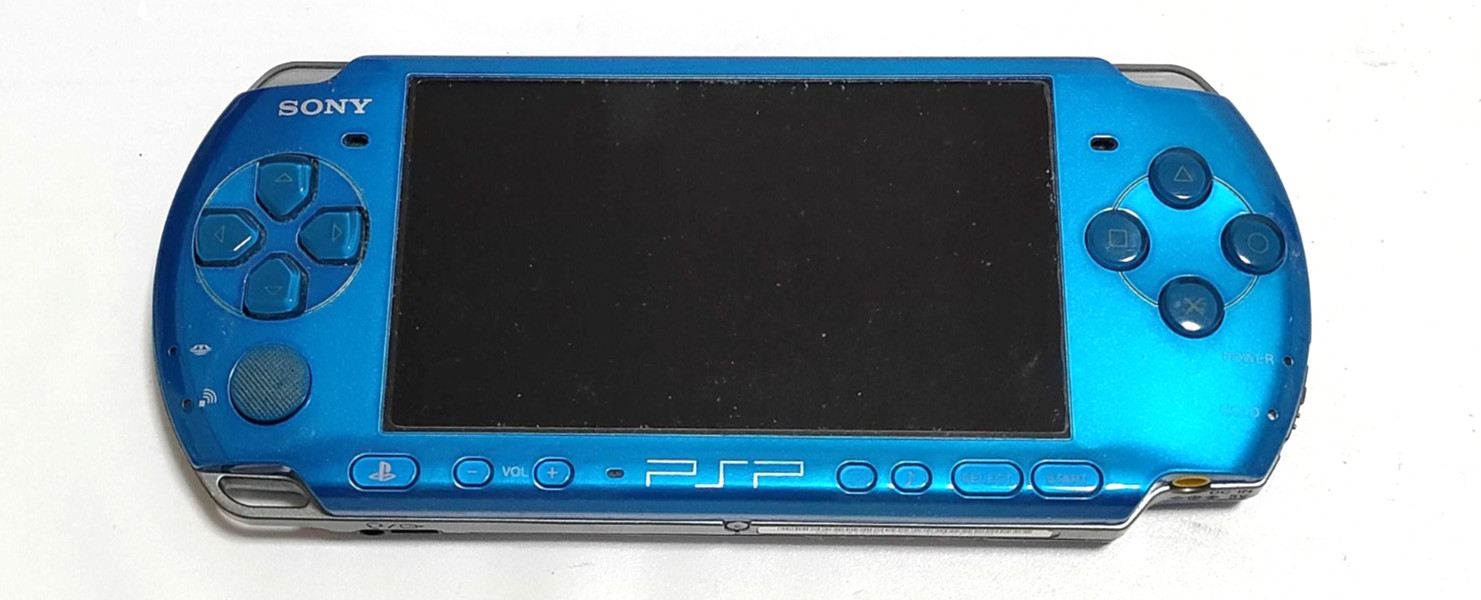Sony PSP-3000 Vibrant Blue Handheld Console Region Free Tested Working