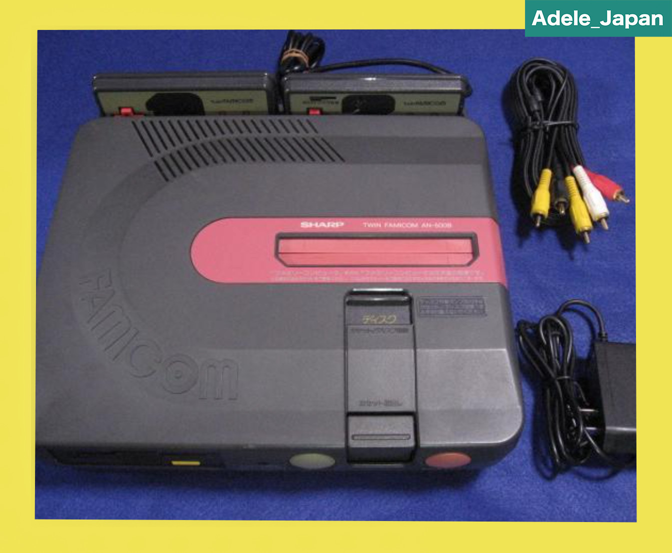 【Repaired】SHARP Twin Famicom FC AN-500B Black Console NTSC-J From Japan