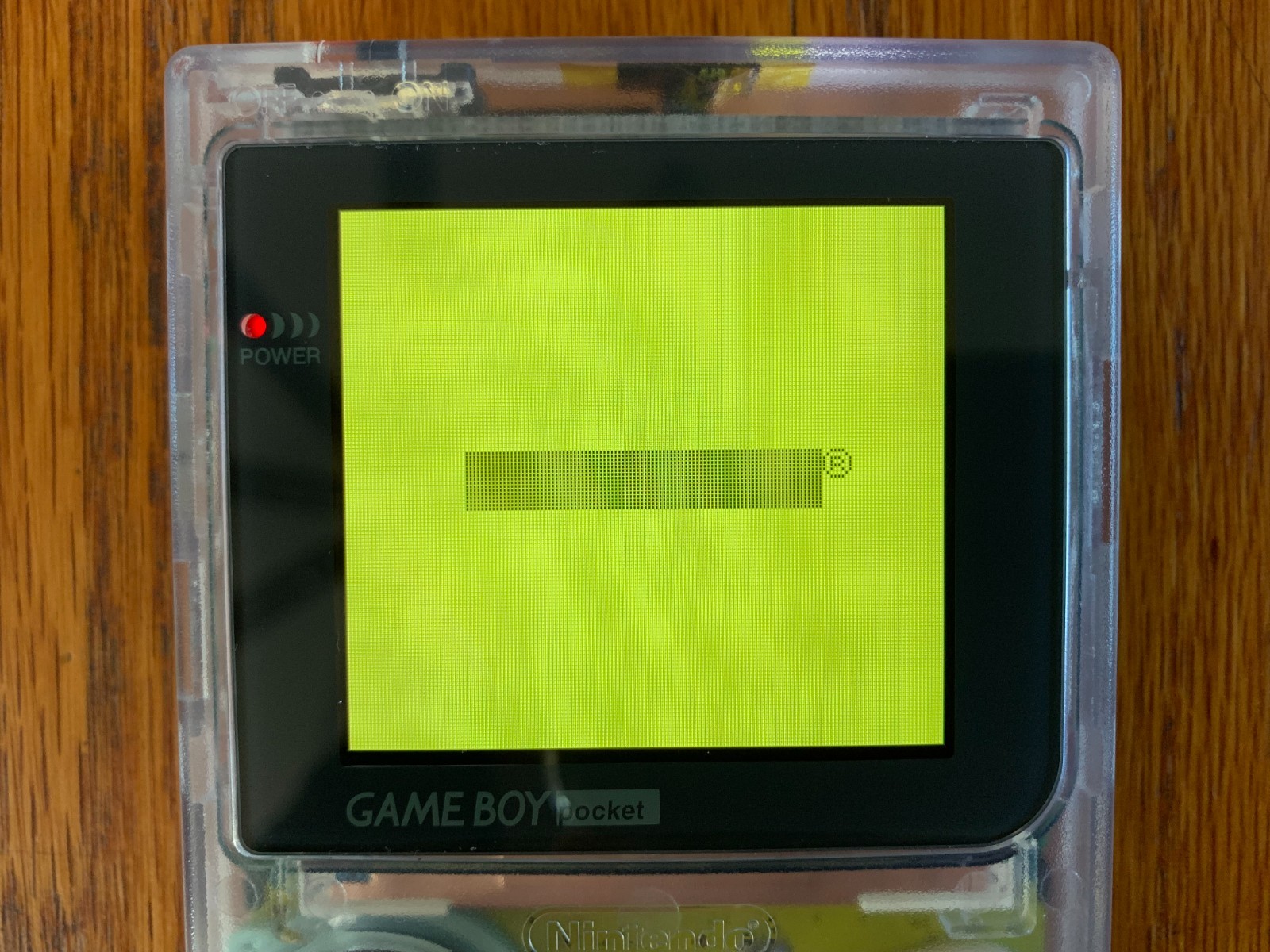 Nintendo Game Boy Pocket clear console system OSD IPS backlit screen yellow pcb