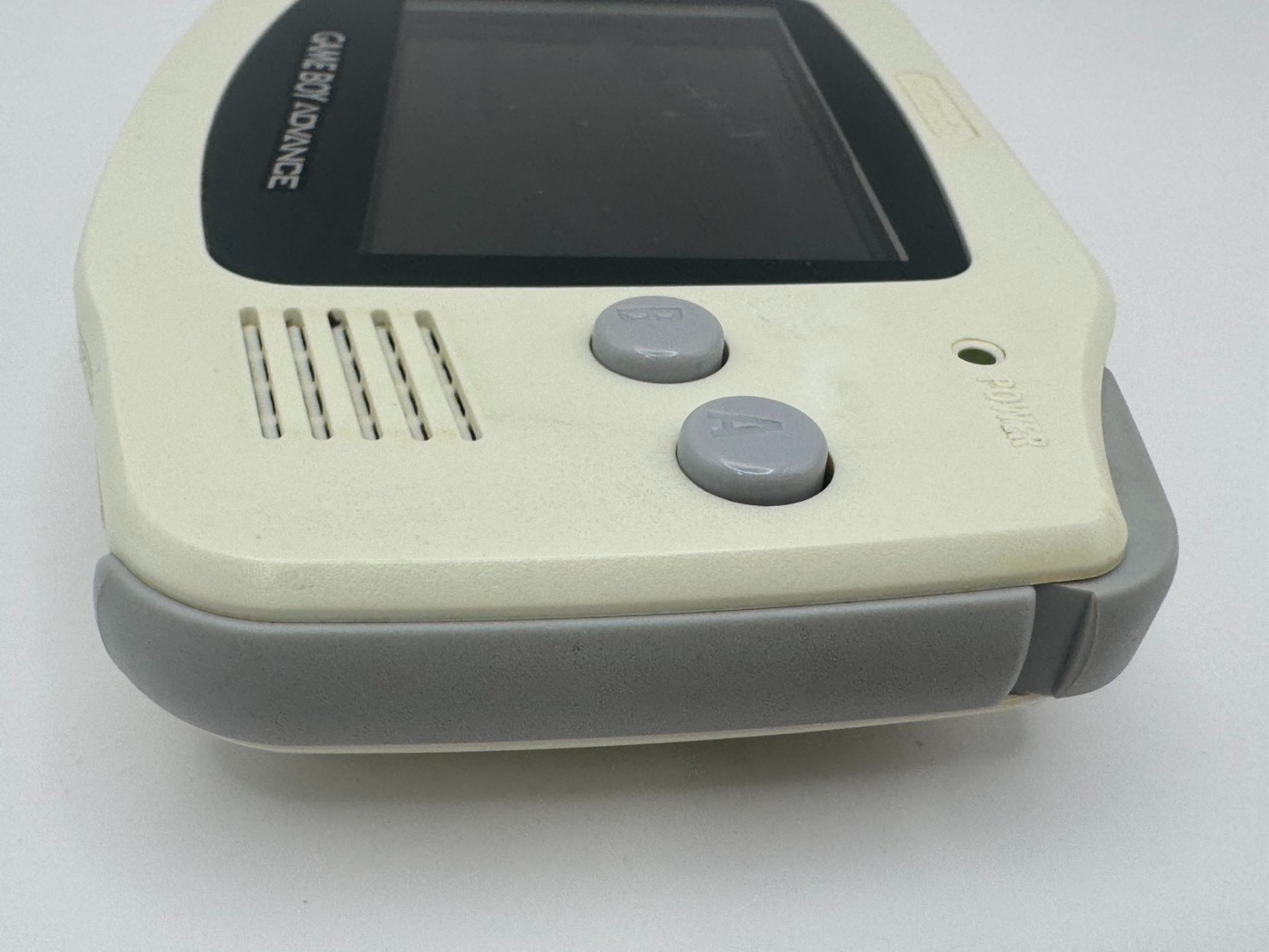 Nintendo Game Boy Advance White AGB-001 Console Tested LCD Dark Marks Japan