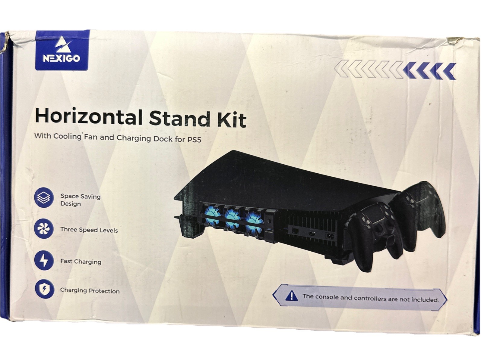 🔥PS5 NEXIGO HORIZONTAL STAND KITS WITH COOLING FAN AND CHARGING DOCK PS5