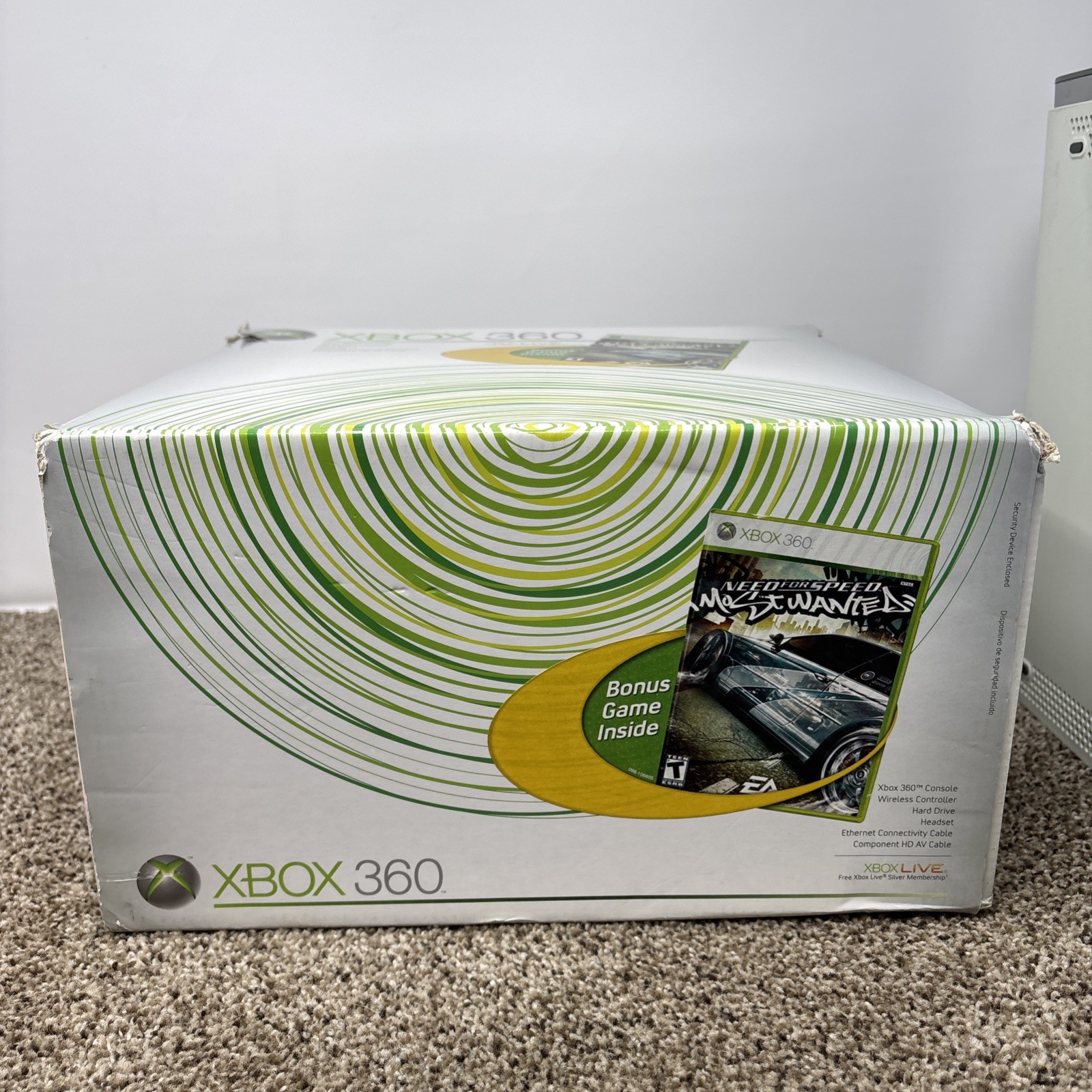 Microsoft Xbox 360 20gb Console Bundle With Box Cables Controller TESTED READ!!!