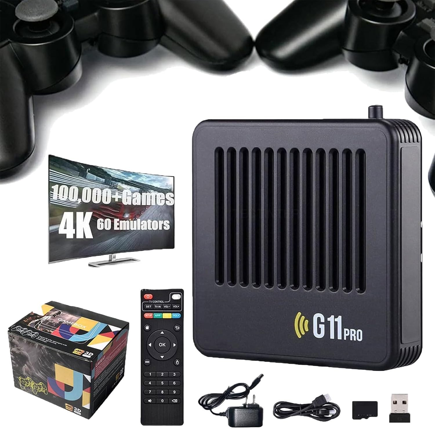 G11 Pro Portable Gaming Console 100K Games Dual Controllers