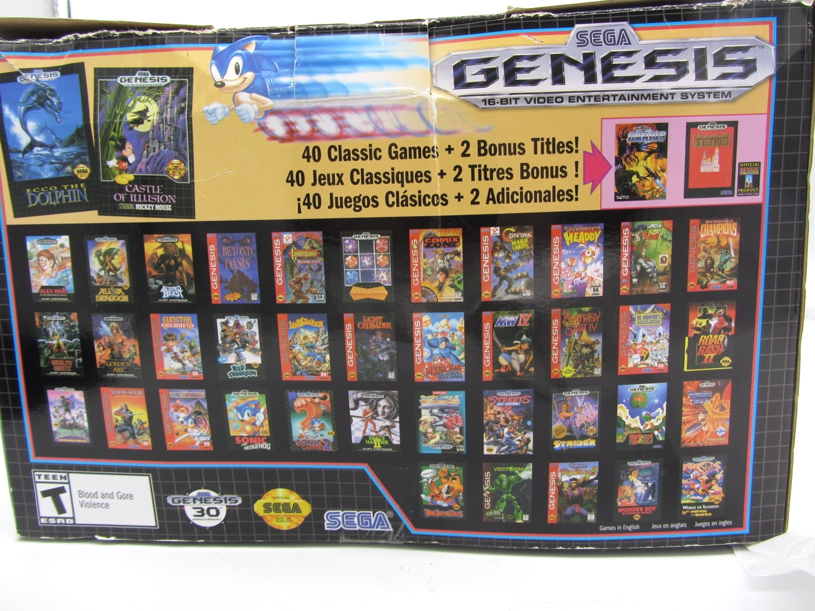Sega Genesis Classic Mini Console (MK-16000) Authentic In Box & Tested Clean!