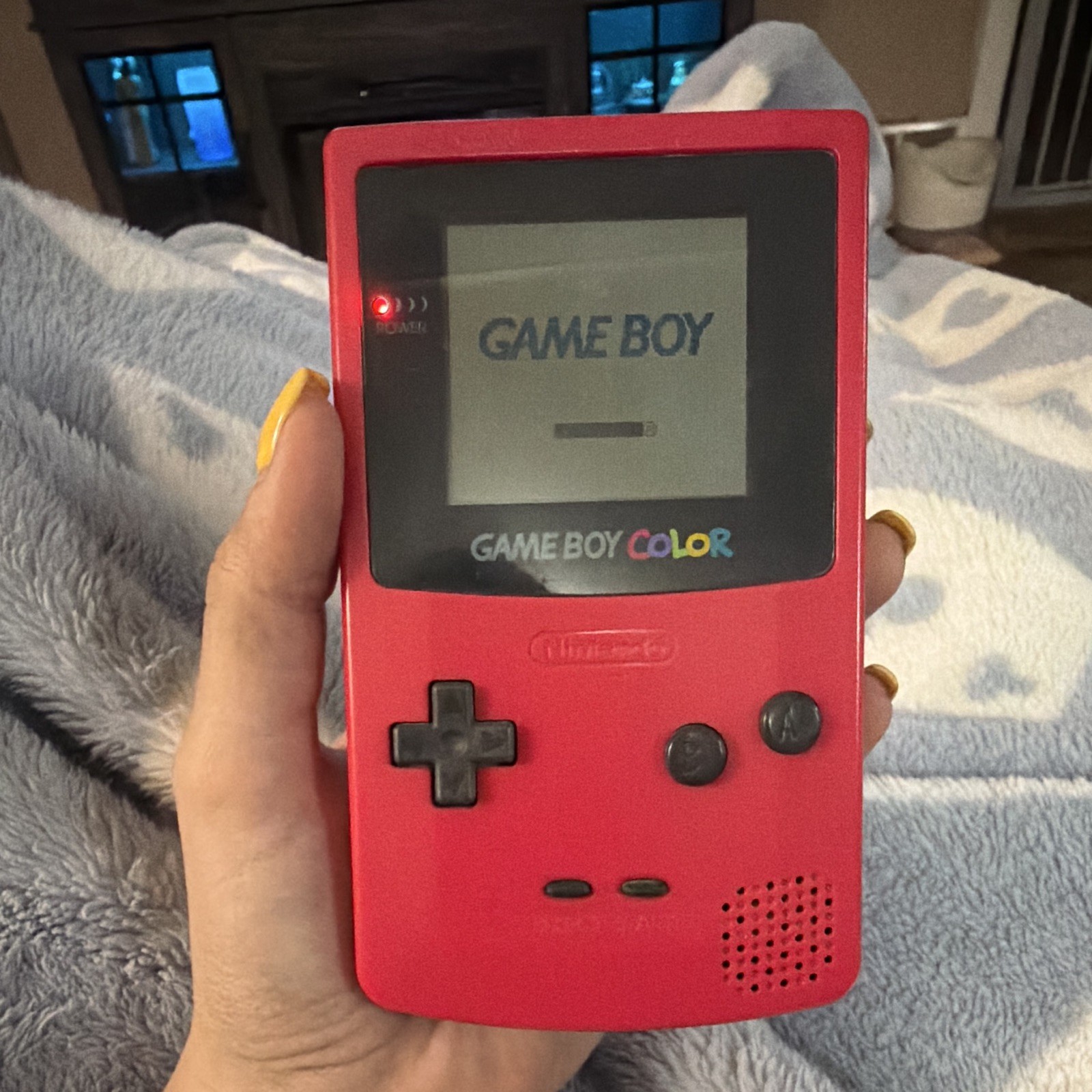Nintendo Game Boy Color Handheld System Red CGB-001 Battery Powered 1998