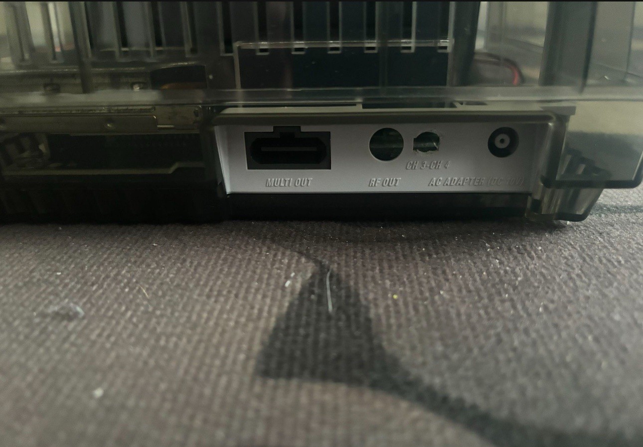 Black Transparent Custom SNES Super Nintendo With Hey Punk Are You Tuff E Nuff