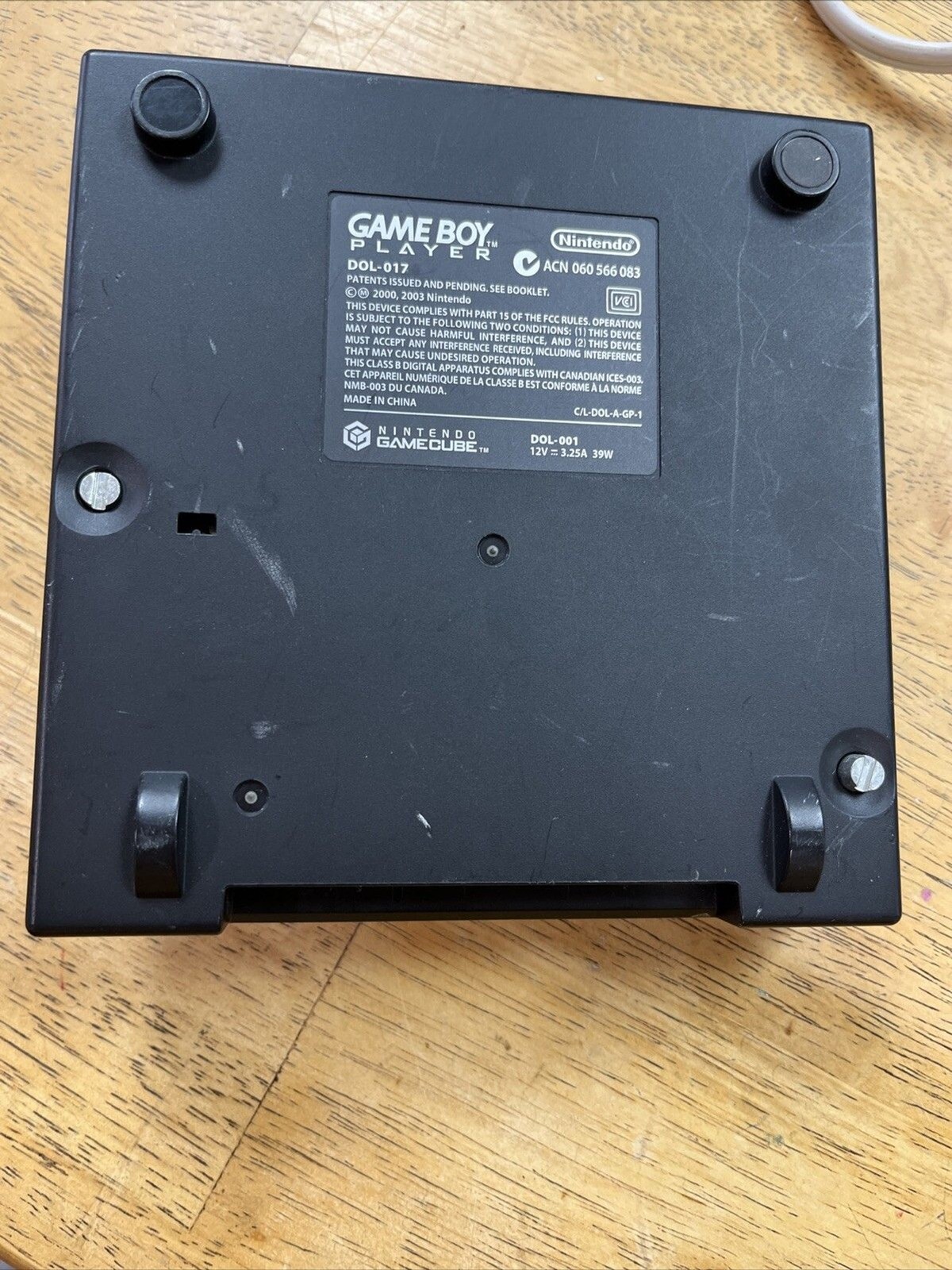 Nintendo GameCube Gameboy Player Adapter Only DOL-017 Black Used
