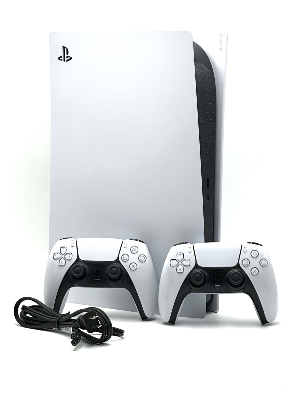 Sony PlayStation 5 PS5 Disc Edition CFI-1115A Console + 2 Controllers Bundle
