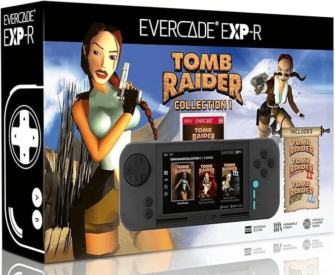 Evercade EXP-R Console + Tomb Raider Collection – Brand New – Authorized Dealer!