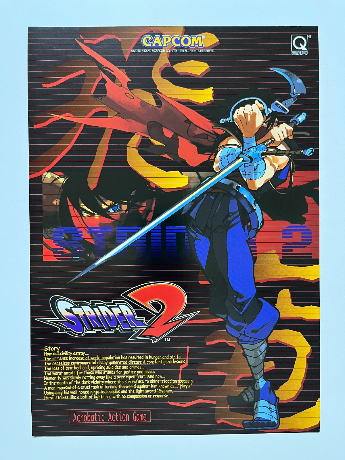 Strider 2 Capcom Arcade Flyer (English)