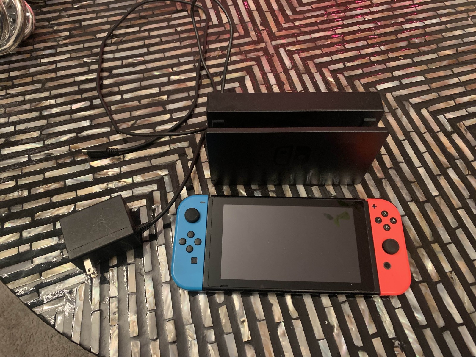 Nintendo Switch 32GB Handheld Console With HDMI Dock – Neon Red/Neon Blue