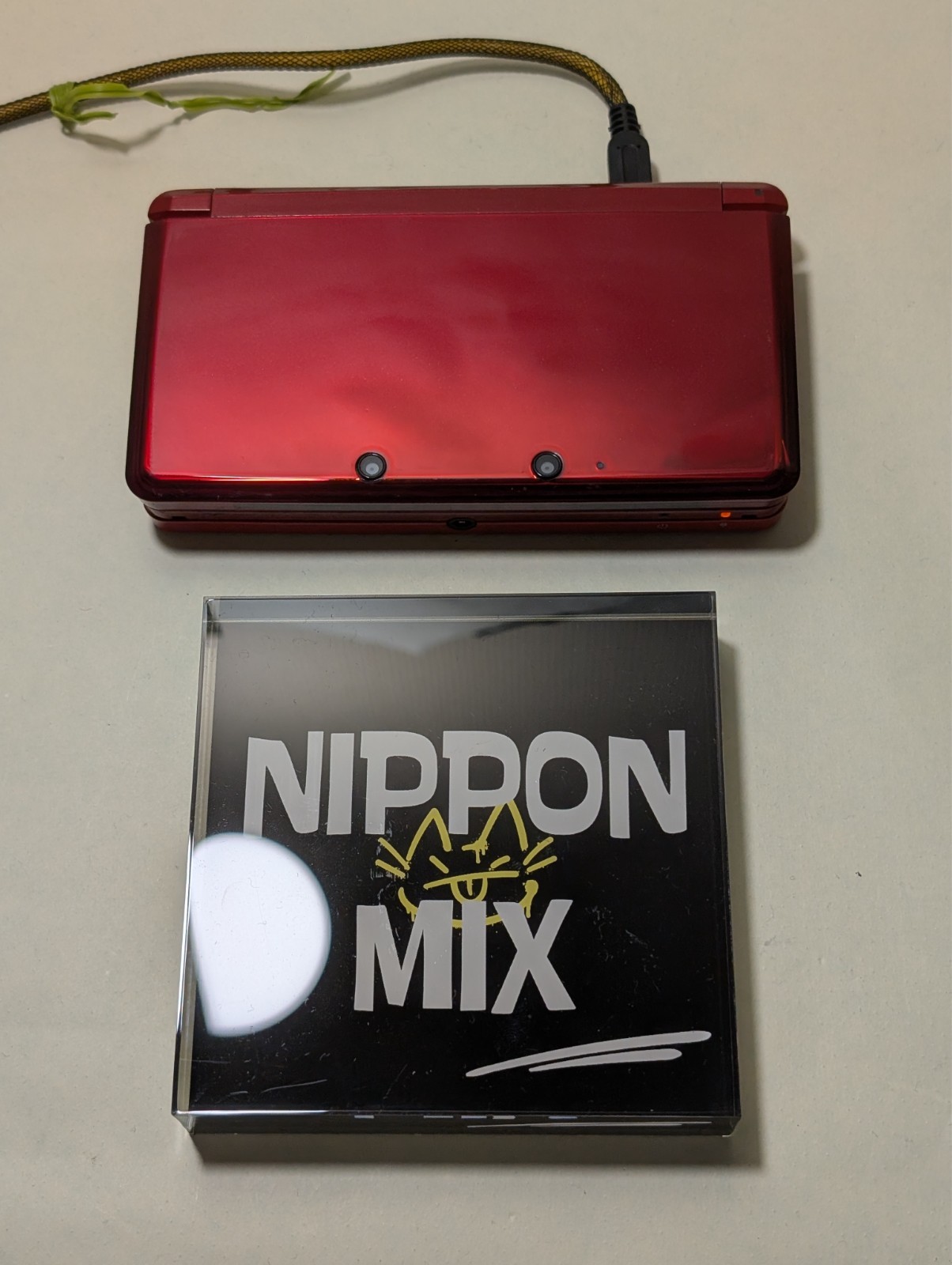 Nintendo 3DS Console Japan Ver Flare Red For Parts As-Is JUNK NTSC-J Region-Lock