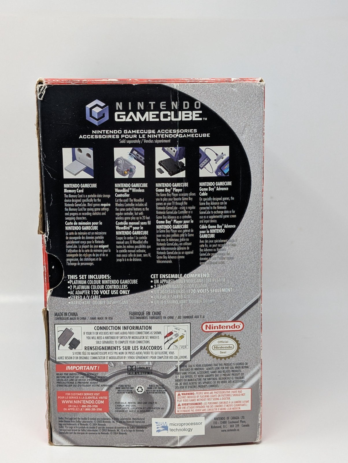 Gamecube Platinum Mario Kart Double Dash – CIB Complete