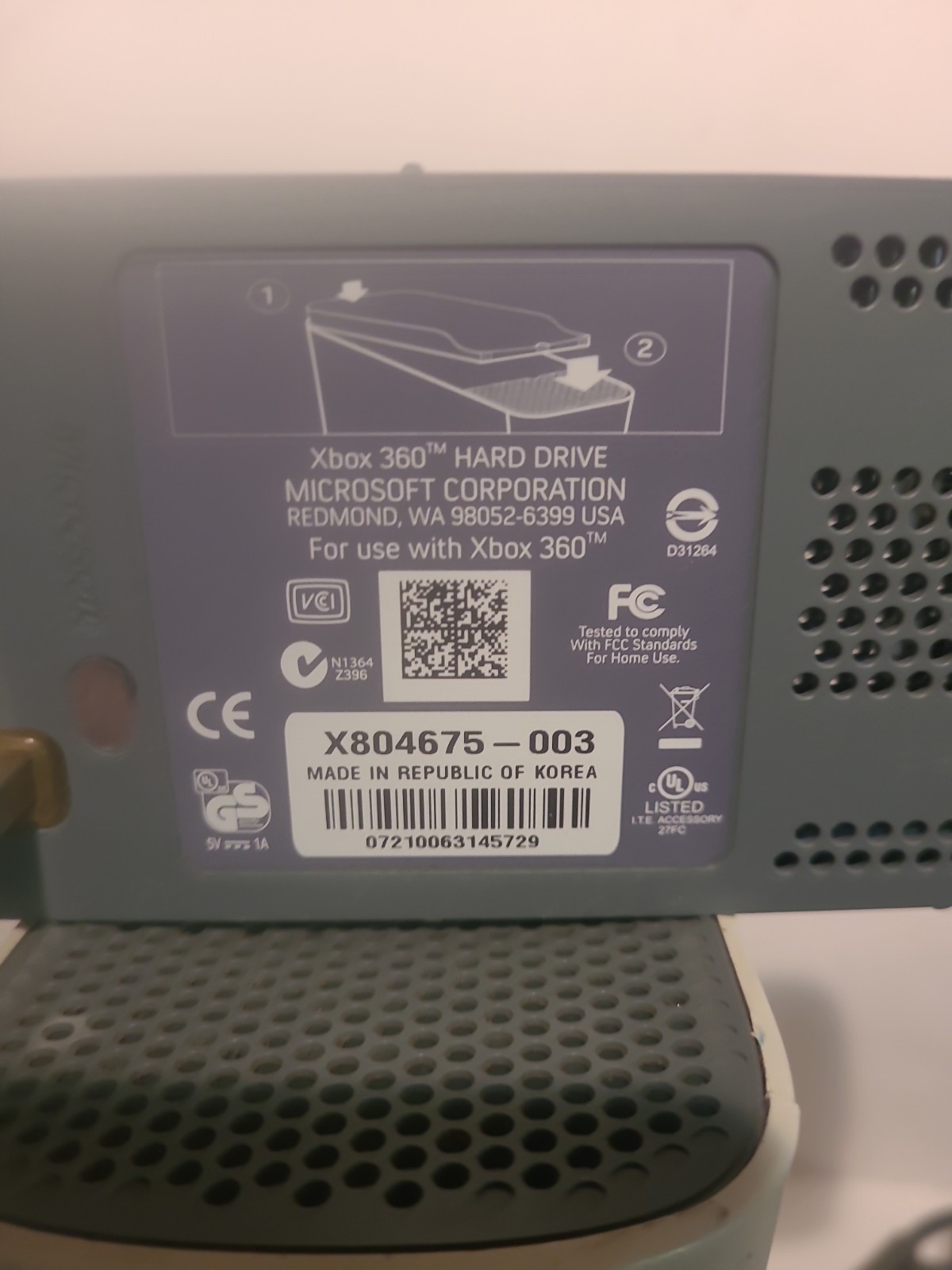 Microsoft Xbox 360 Pro Console White 20GB HDMI Tested Working + OEM Power Supply