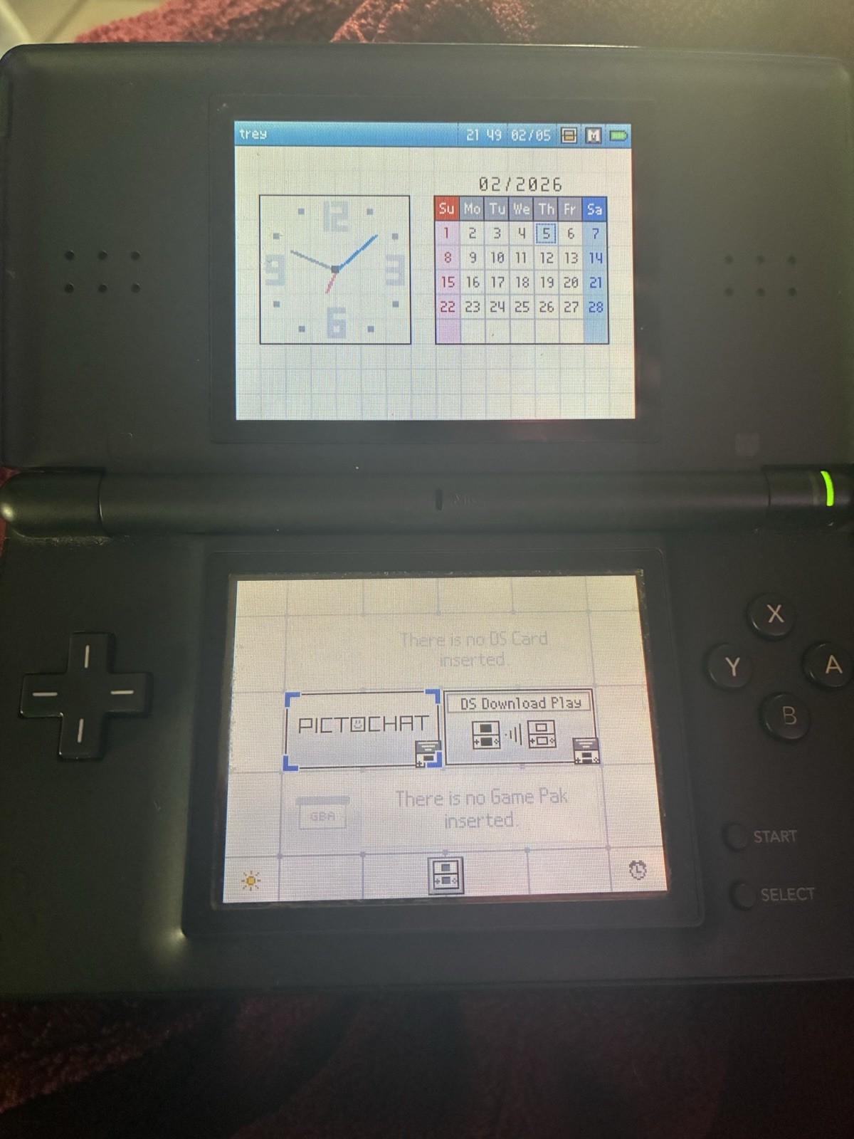Nintendo DS Lite Handheld Console – Enamel Navy And Pokémon Sapphire GBA