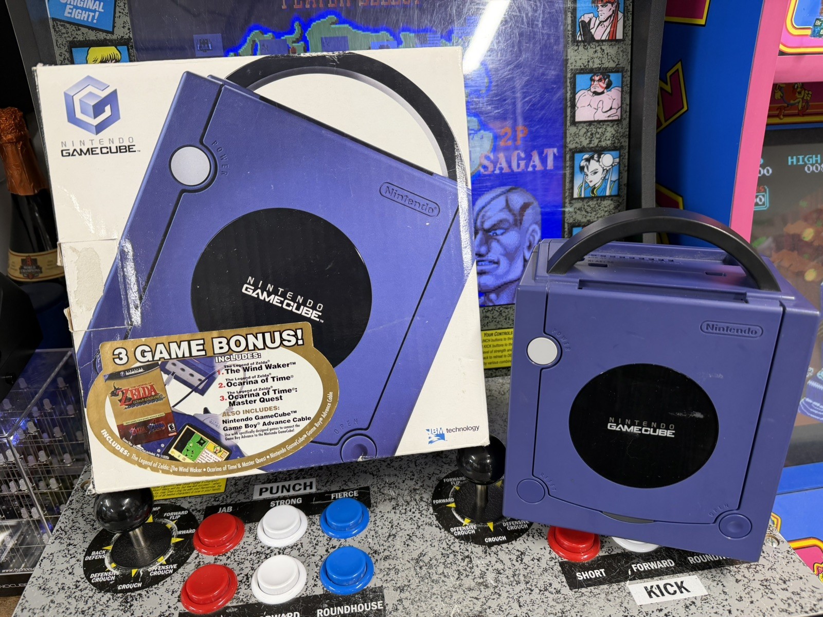 2003 Nintendo Gamecube Indigo Zelda Wind Waker Ocarina Console Box Variant RARE