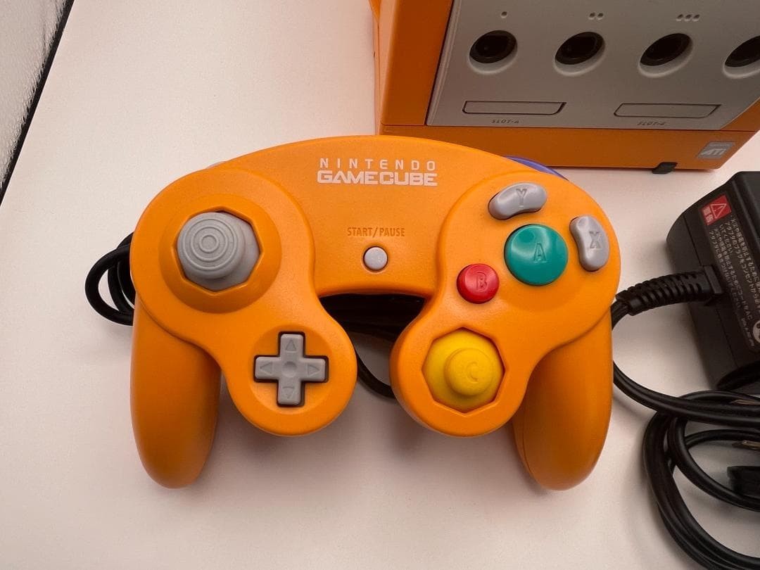 Nintendo GameCube console Spice Orange Japan only GC with cable DOL-001