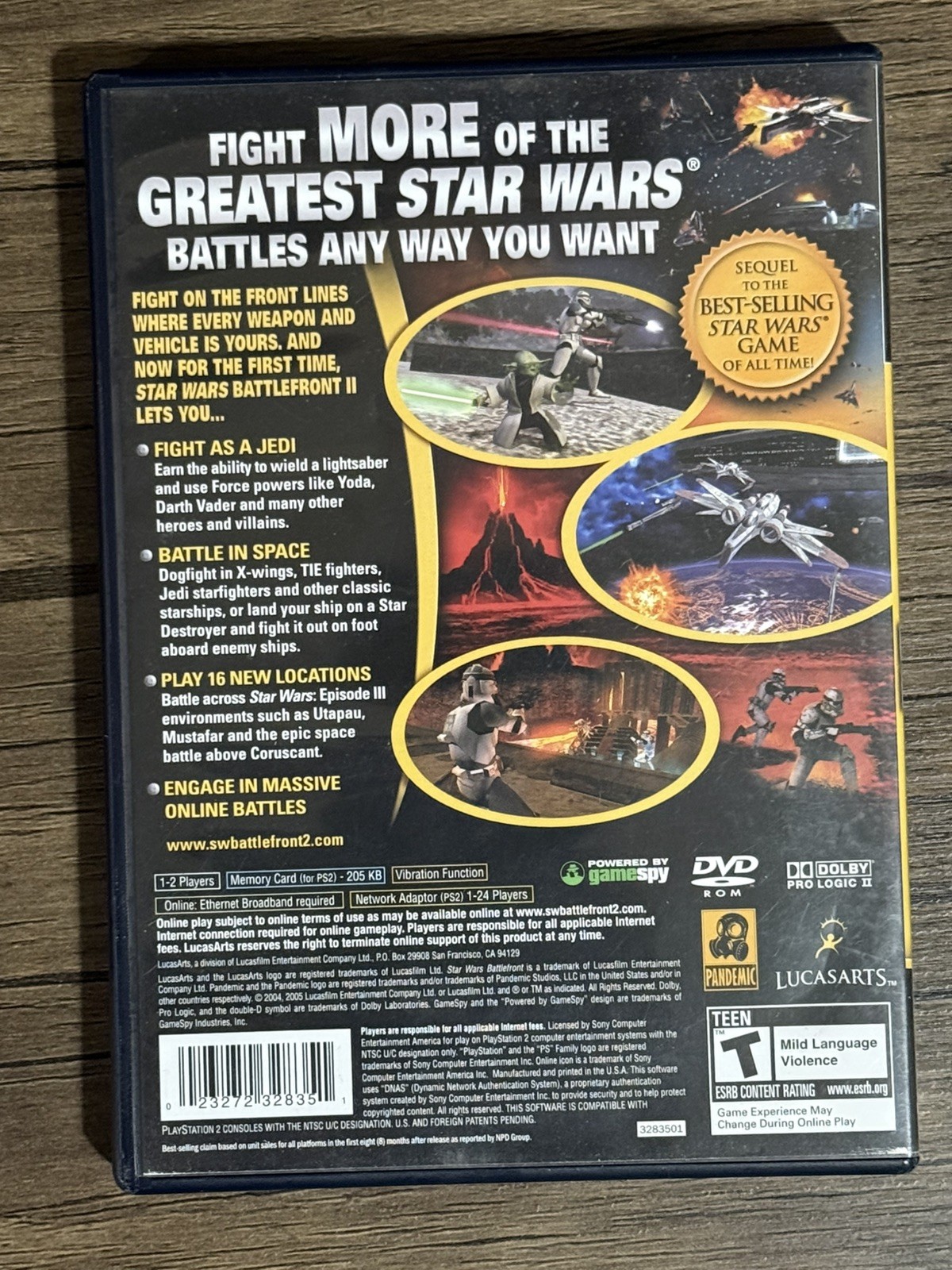 Sony PlayStation 2 Console with Star Wars Battlefront 2