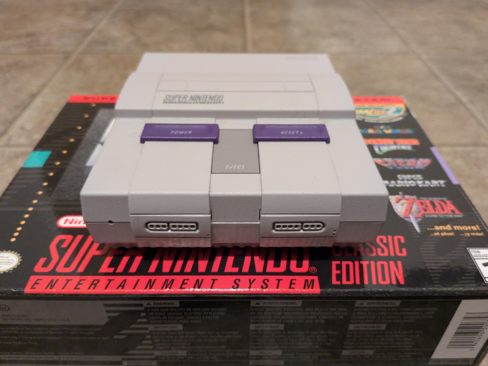 Super Nintendo Classic Mini console Entertainment System 21 Games Preloaded