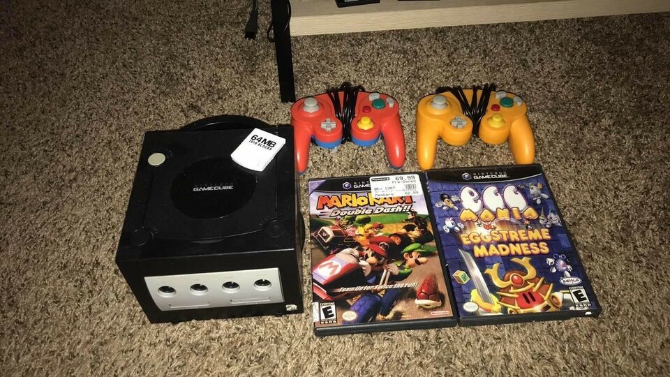Nintendo GameCube with games, Controller, and memory card