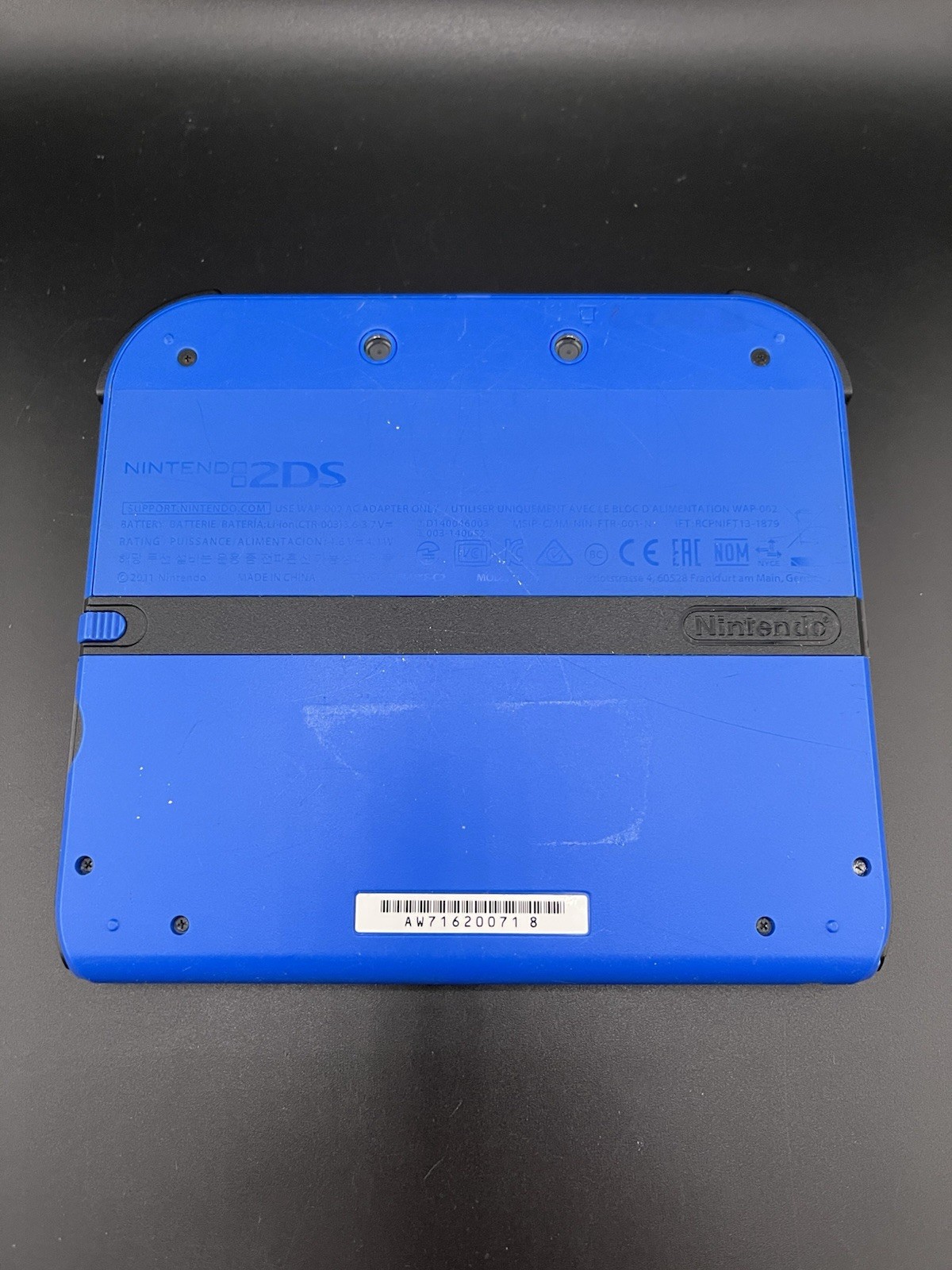 Nintendo 2DS Handheld Game Console Model FTR-001 Black/Blue – Tested & Works
