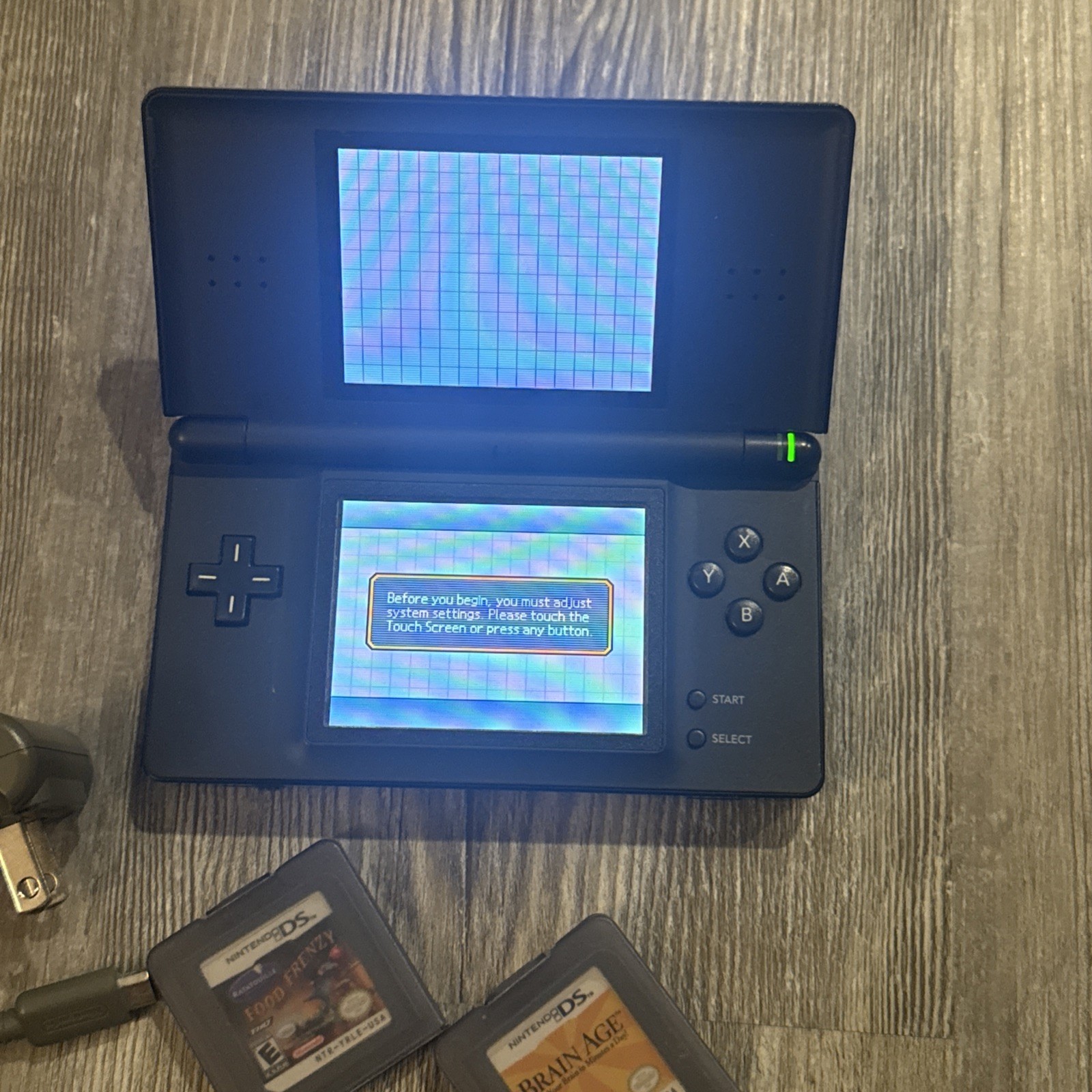 Nintendo DS Lite Black Handheld System + 2 Games