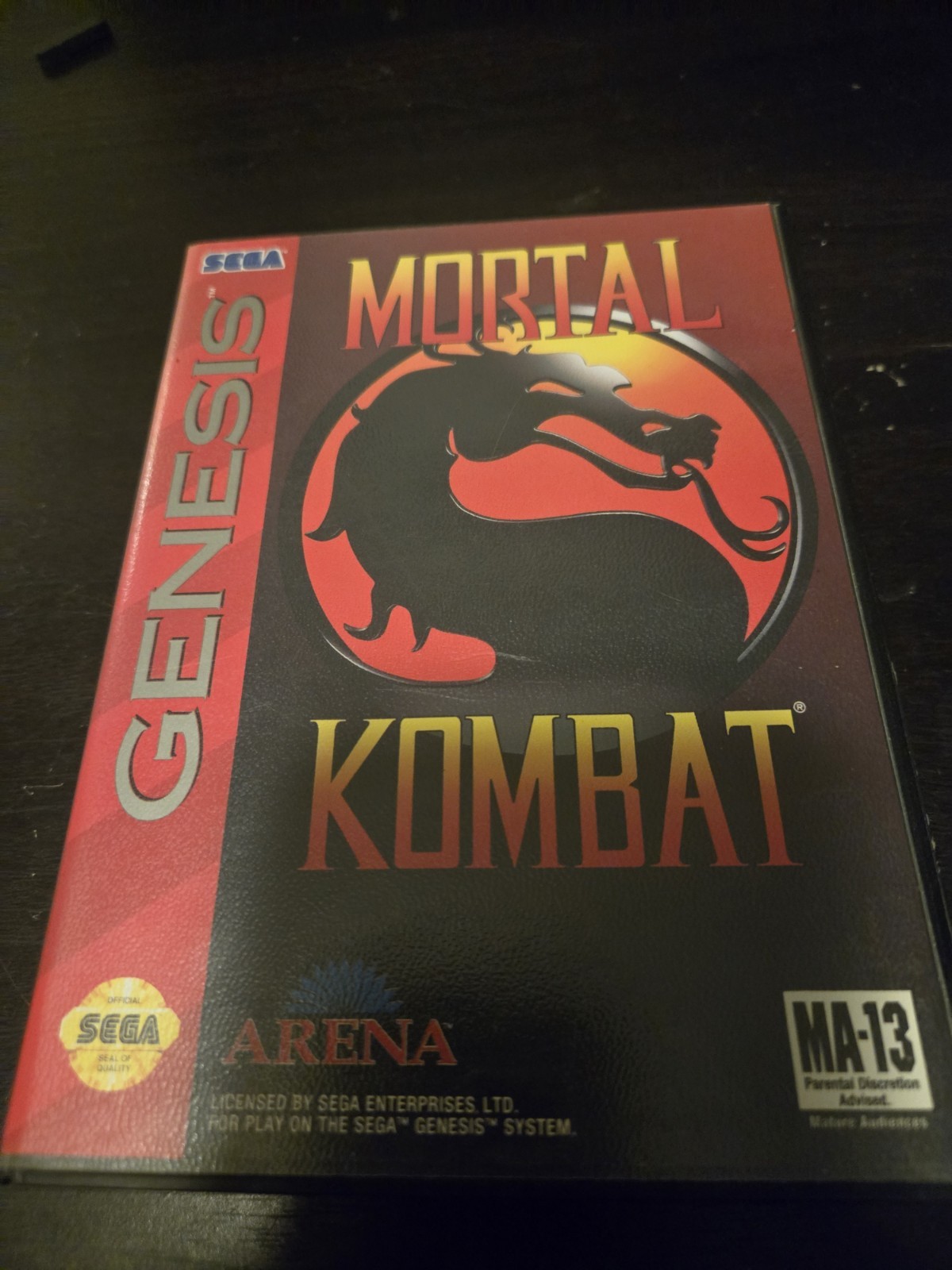 Mortal Kombat Scorpion Custom Sega Genesis Mortal Kombat and StreetFighter 2 SCE