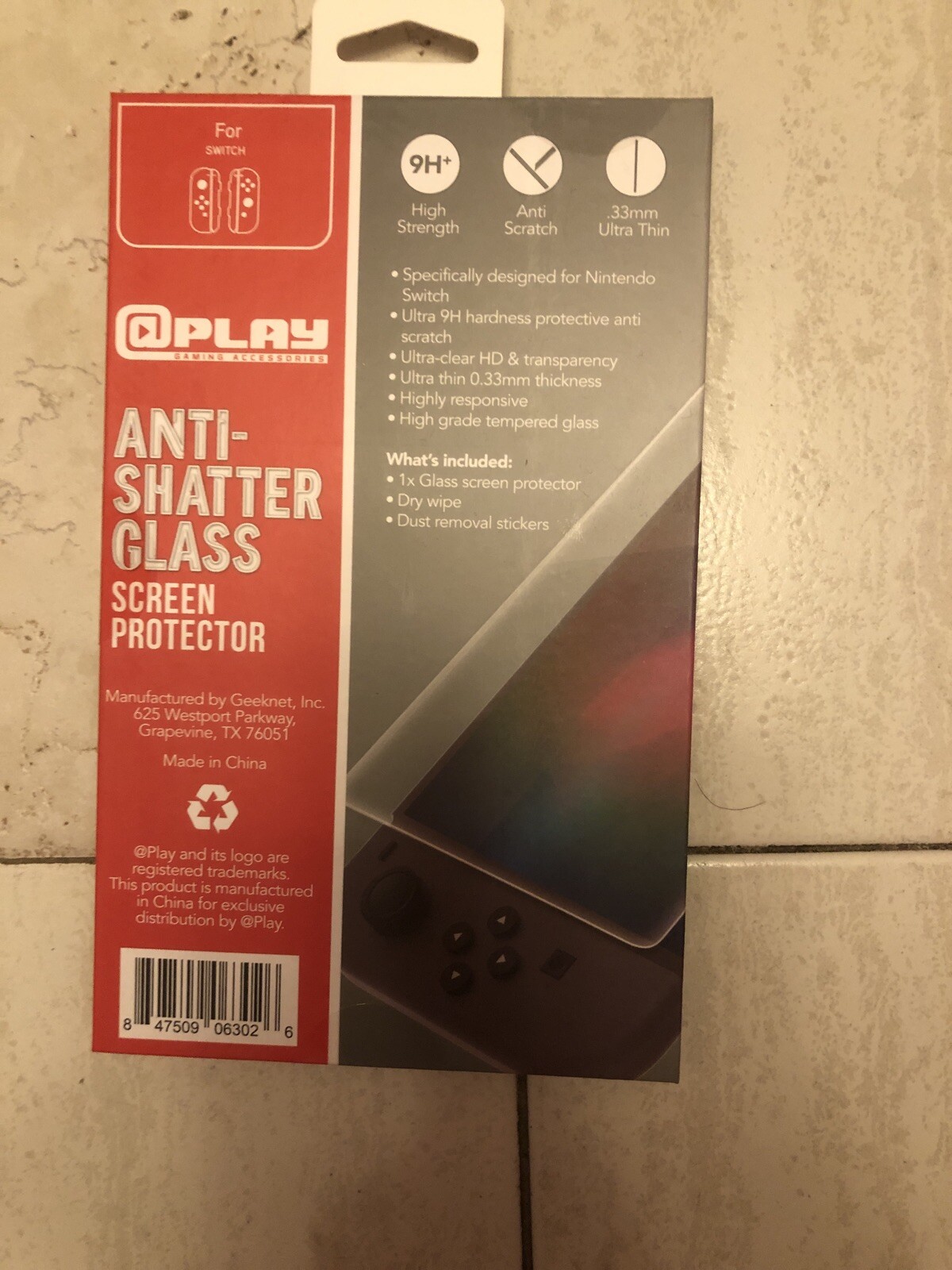 Mario Kart 8 Switch Bundle With Screen Protector. SHIPS THE SAME DAY!