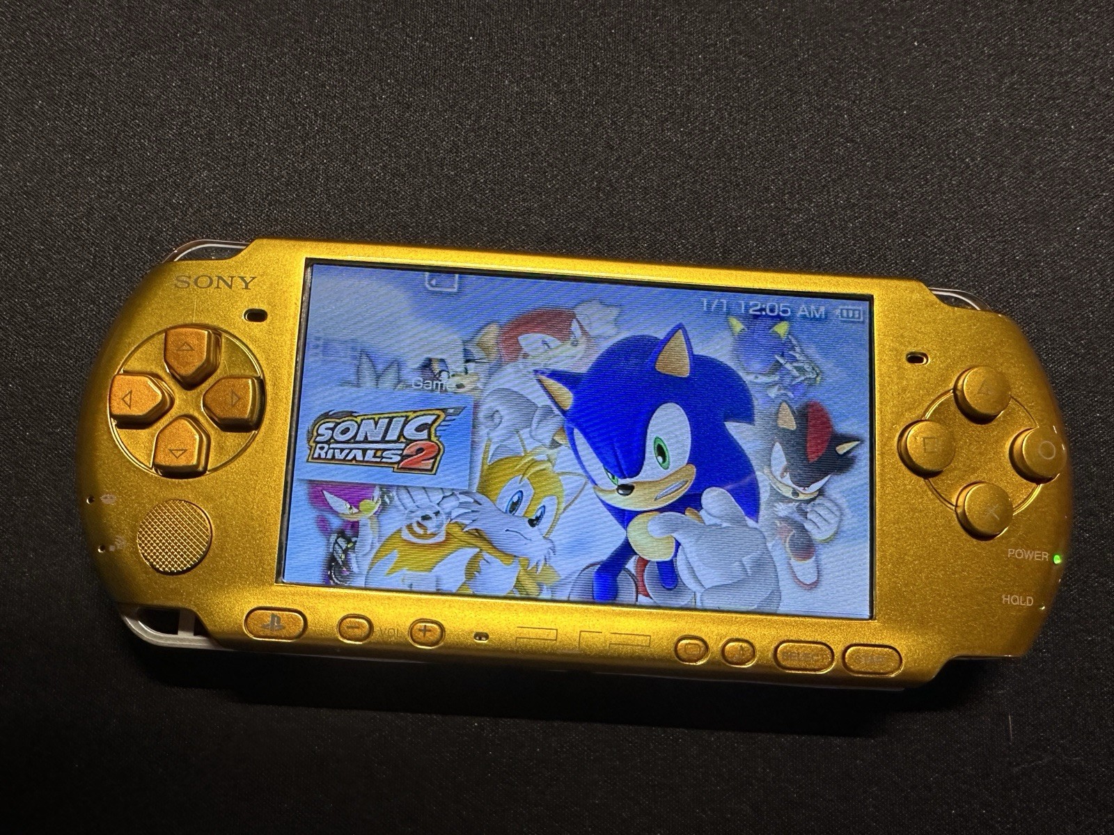 Sony PSP-3000 Gold Handheld Console IPS Screen
