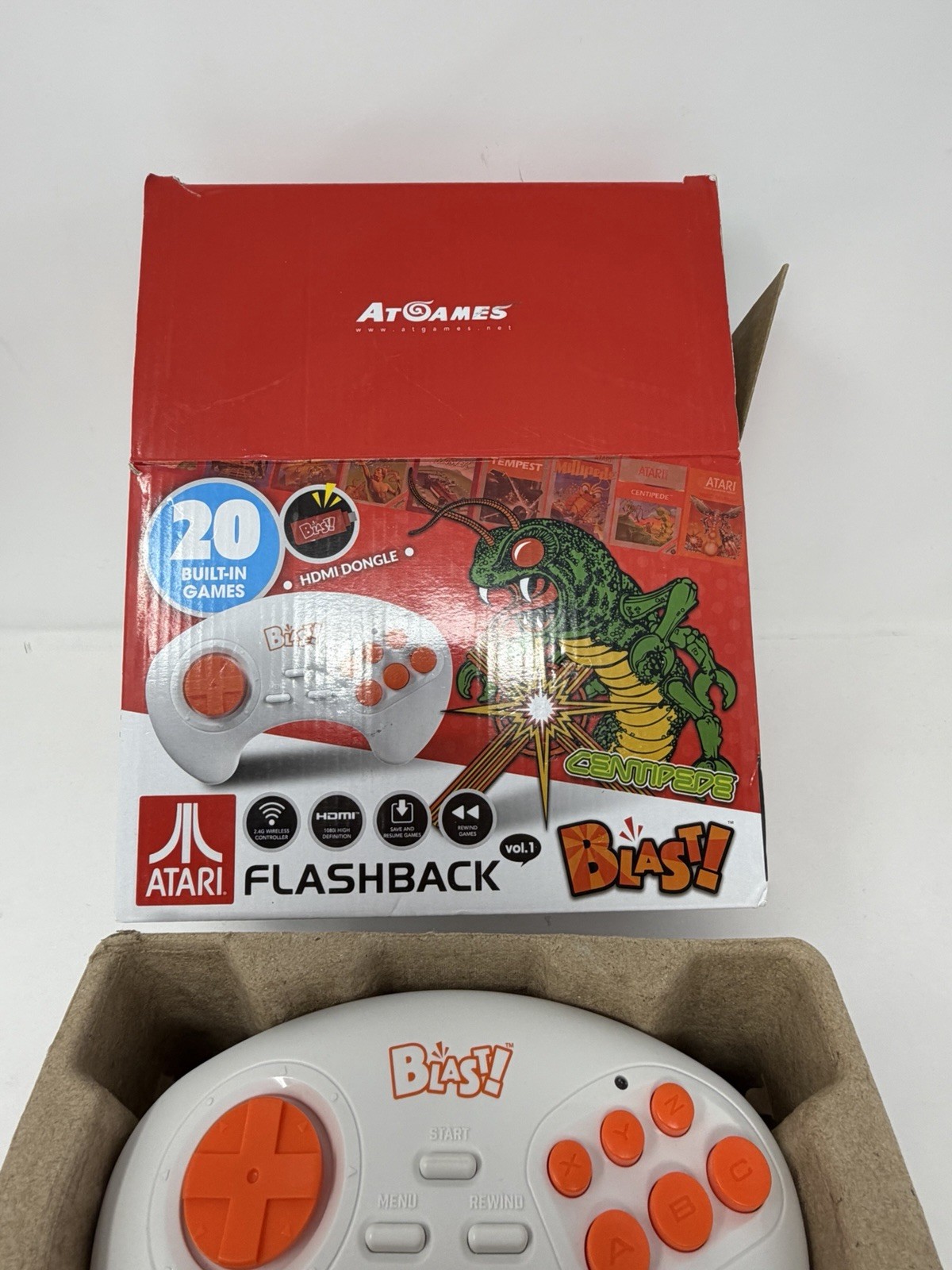 AtGames Atari Flashback Blast! 20 Built-In Retro Games Wireless HDMI Connection