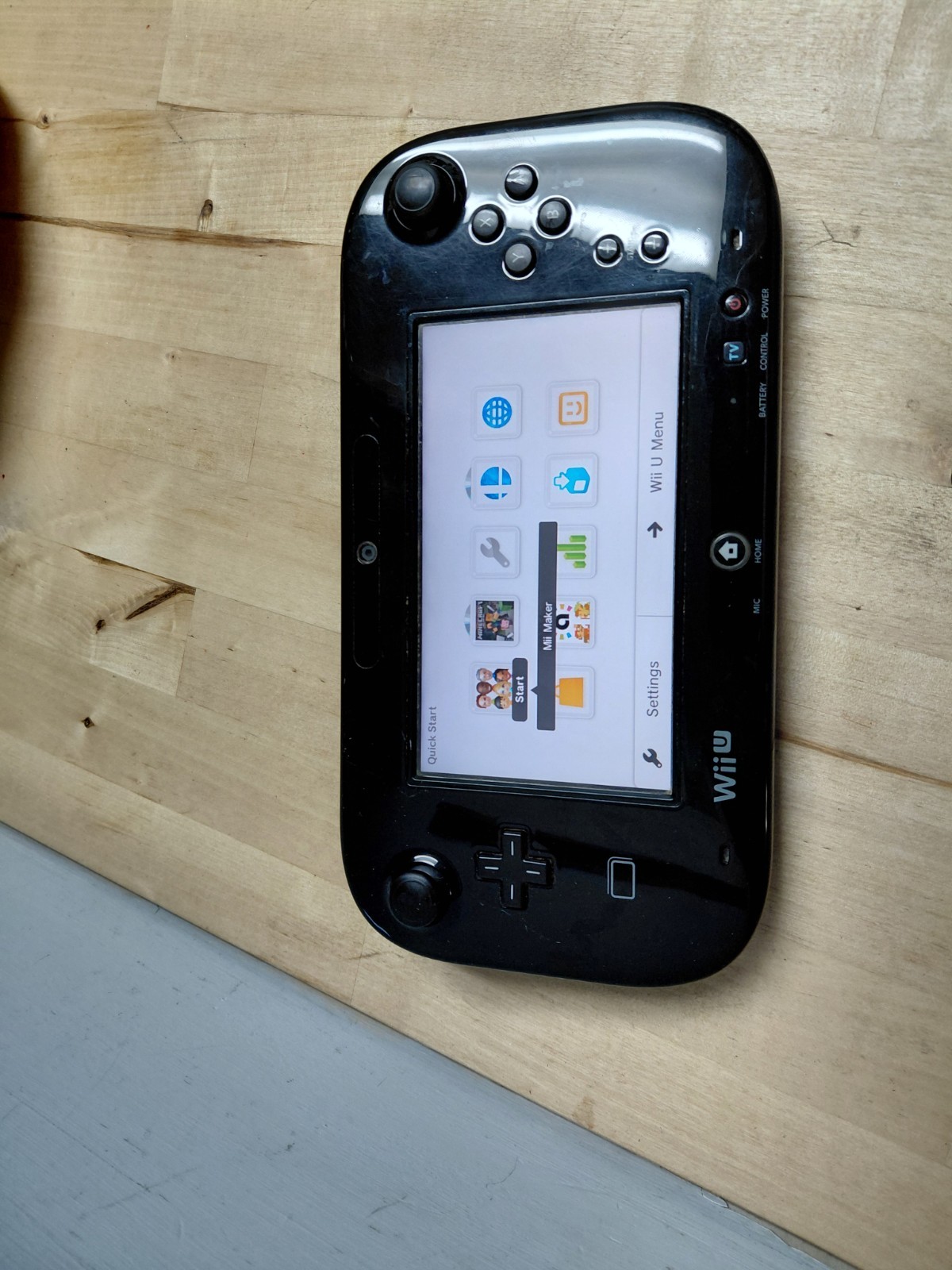Nintendo Wii U WUP-010 Video Game Console Replacement Gamepad Only TESTED Works