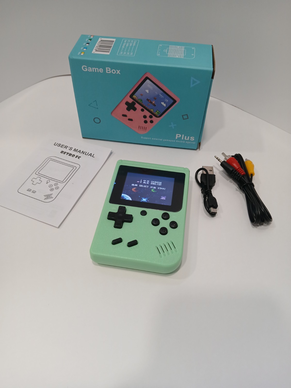 Game Box Plus Digital Game System Rechargeable Battery /400 Built-In Retro Game