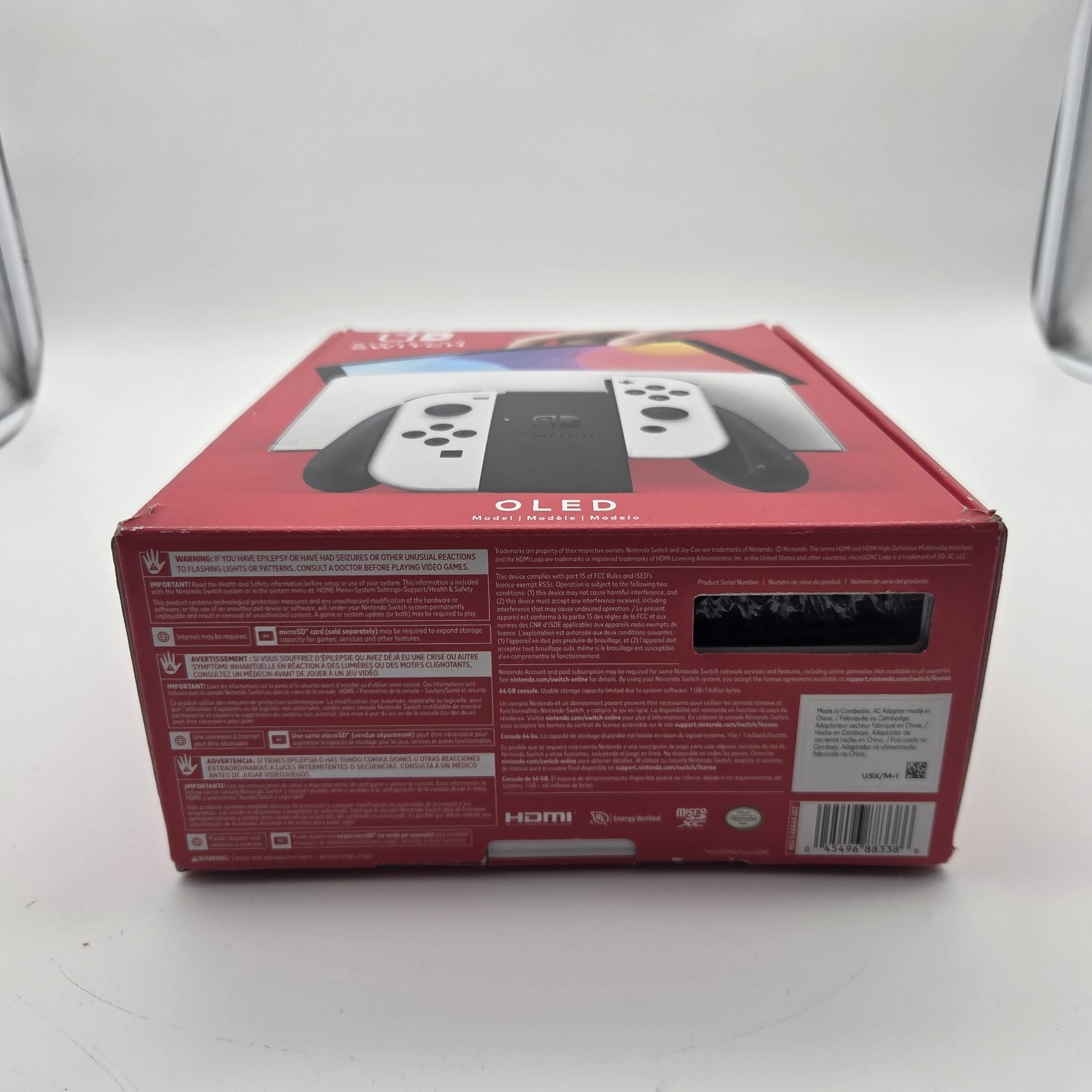 Nintendo Switch OLED HEG-001 Sysyem Console White W/ Joycons & Box Adult Owned