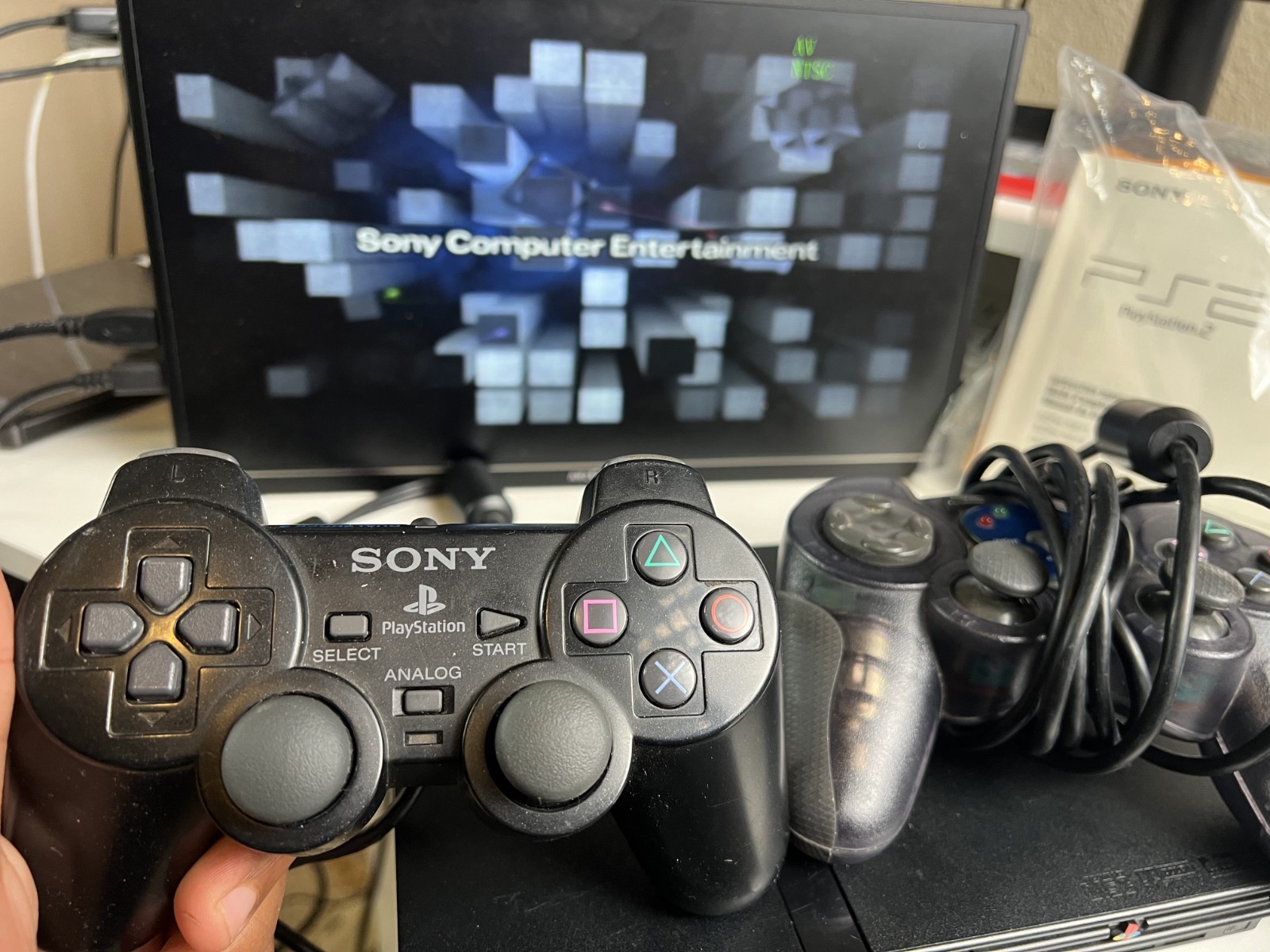 PS2 Slim Black Bundle 2 Controllers Memory Card Tested