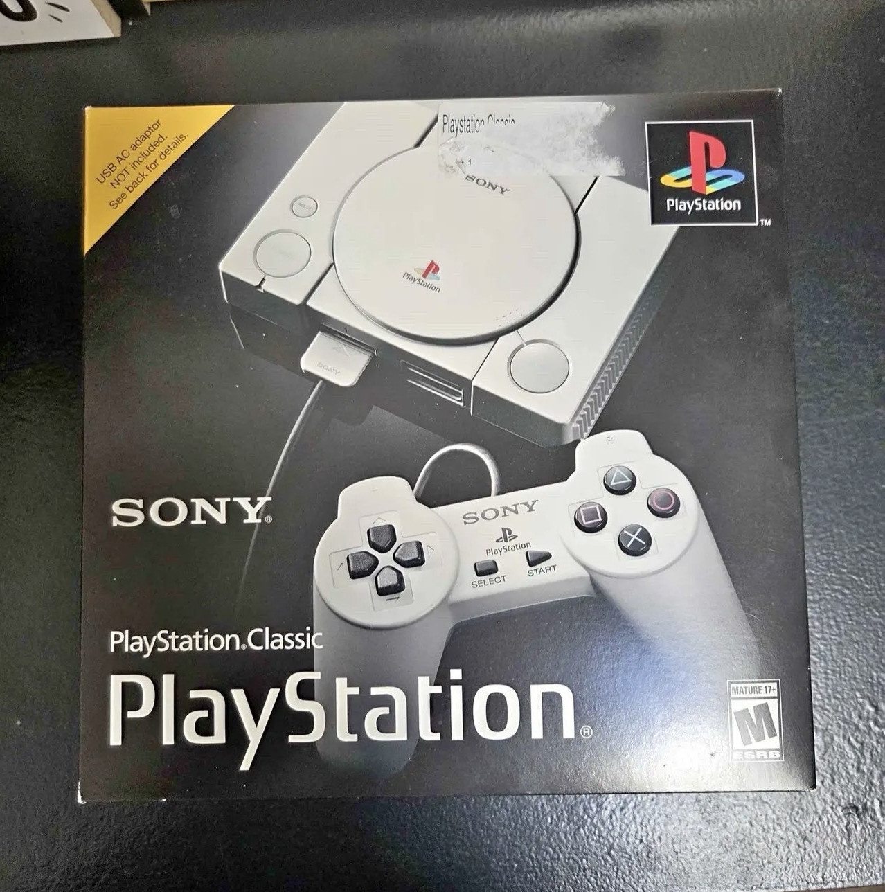 Sony PlayStation Classic Gray Microconsole 20 Games 16GB HDMI 720p SCPH-1000R