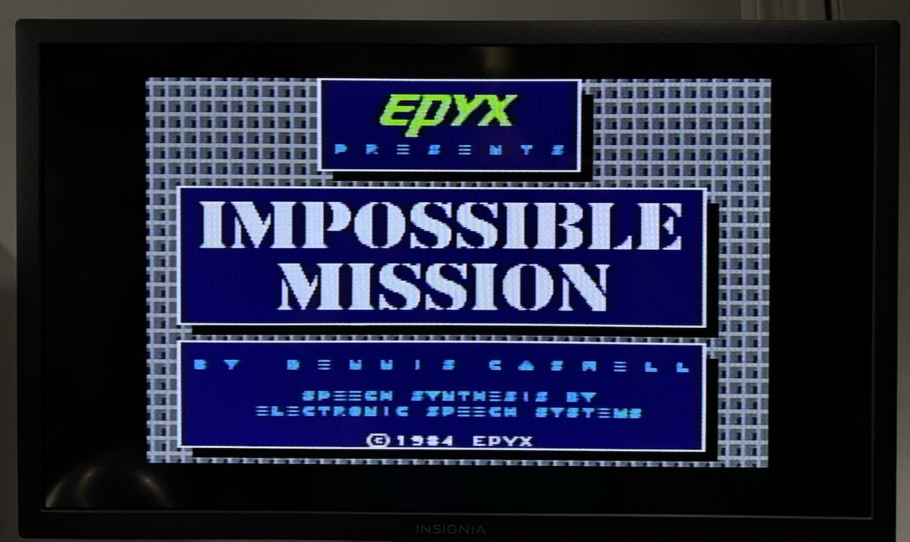 VTG 2004 Commodore 64 30-in-1 Plug & Play TV Game Impossible Mission, Tested_