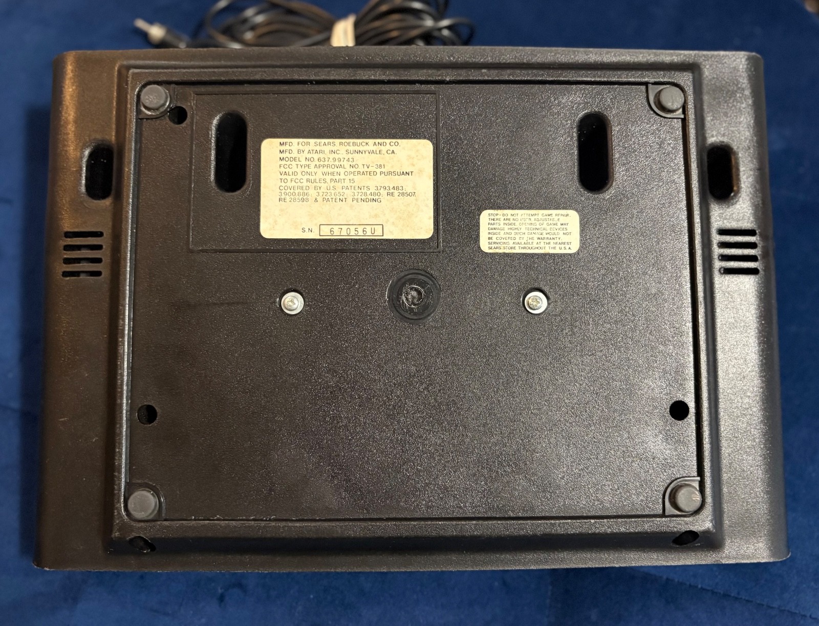 atari 2600 heavy sixer sunnyvale working w/ Asteroids and joysticks and wires