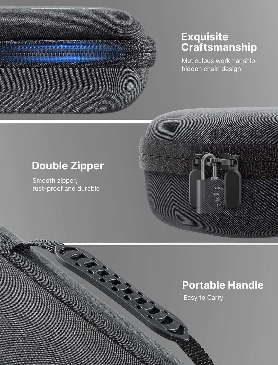 Hard Shell Carrying Case for Steam Deck & ROG Ally – Large Capacity