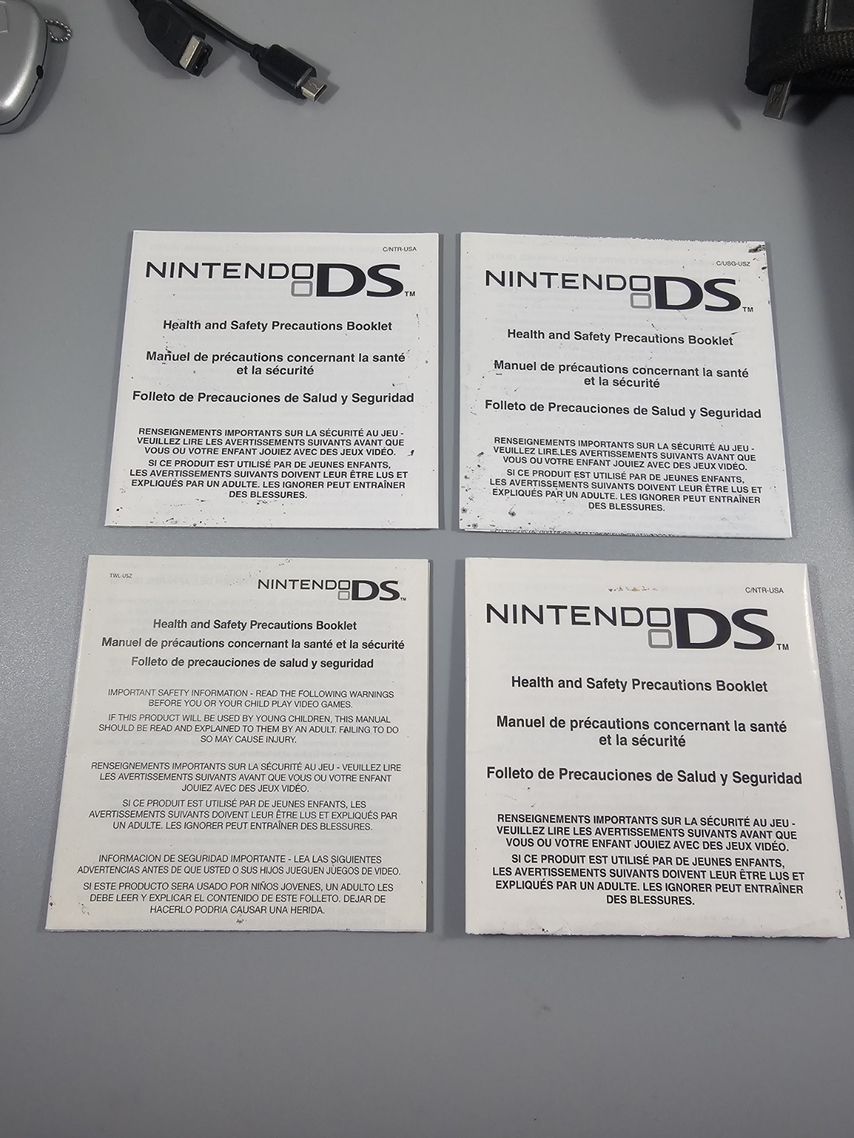 Nintendo DS Lite Silver BIG Lot – Cases Games Stylus Manual Accessories READ!
