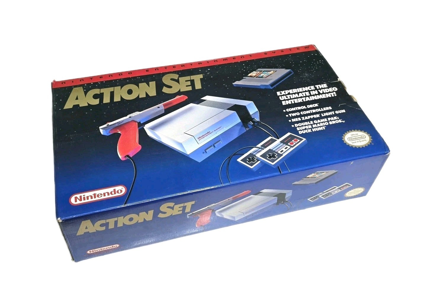 Nintendo Entertainment System, Action Set, Complete In Box, Rare Artwork Tested