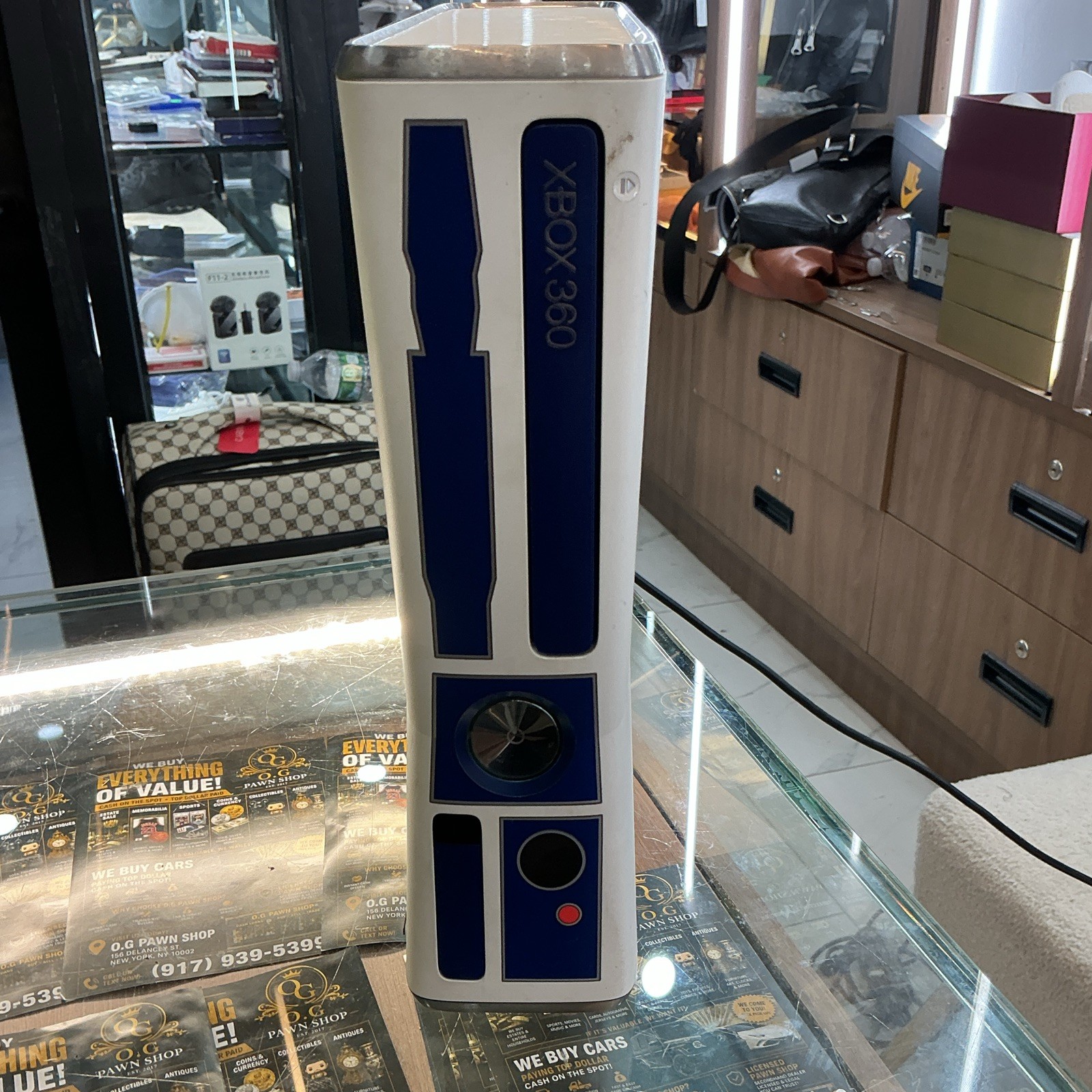 Microsoft Xbox 360 Star Wars R2-D2 Limited Edition 250GB HDMI Gold Ctrl
