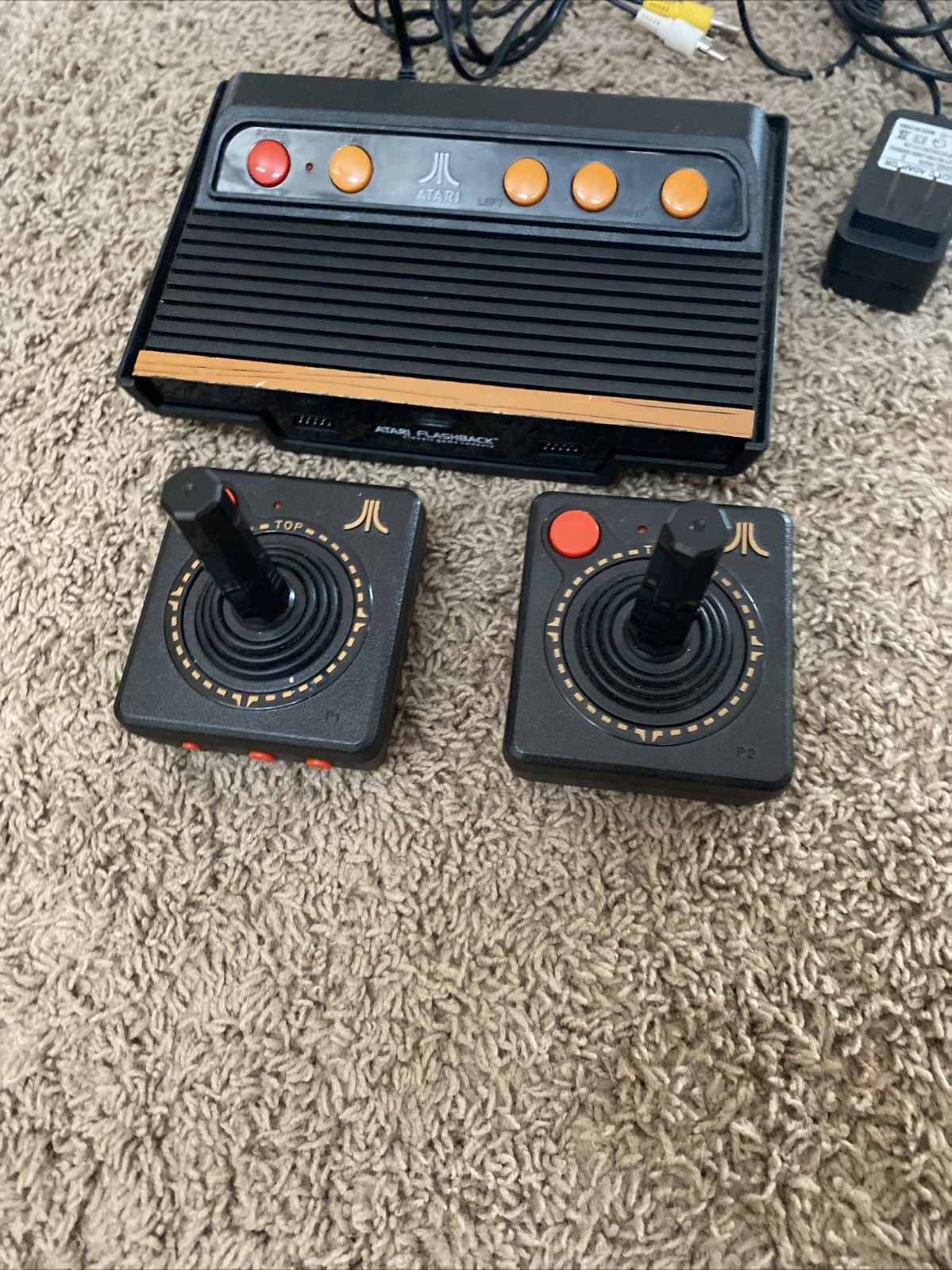 Atari Flashback 5 Classic Game Console 2 Wireless Joystick Controllers & Cords