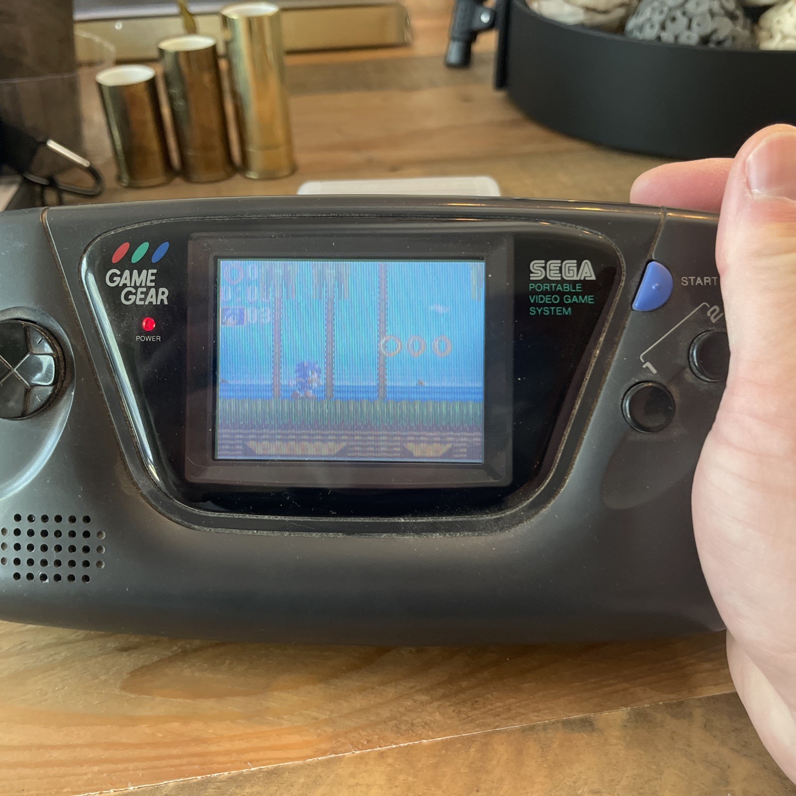 Sega Game Gear Console Tested Working Handheld Vintage Game With 5 Games